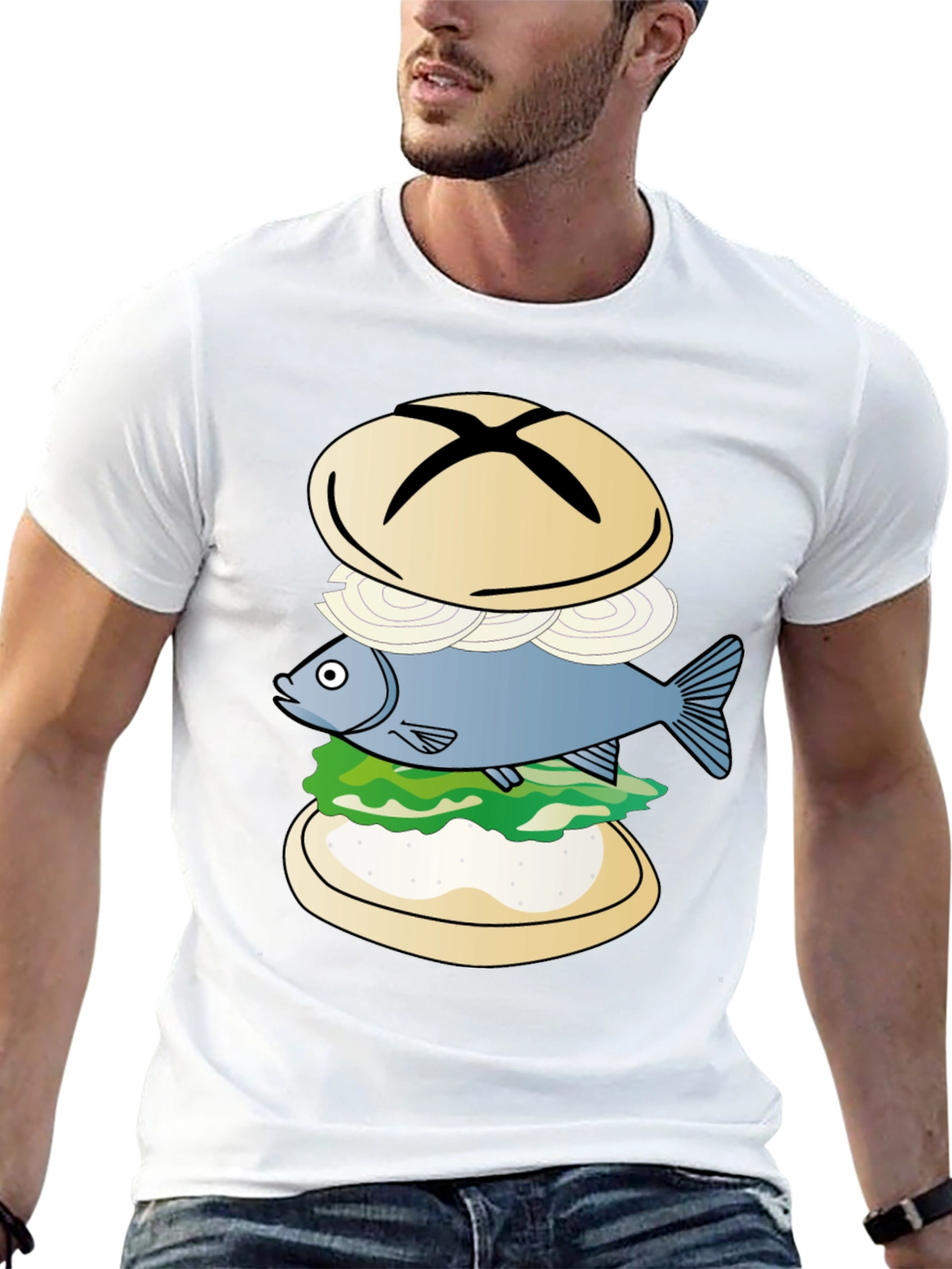 Fish Sandwich Graphic T-Shirt
