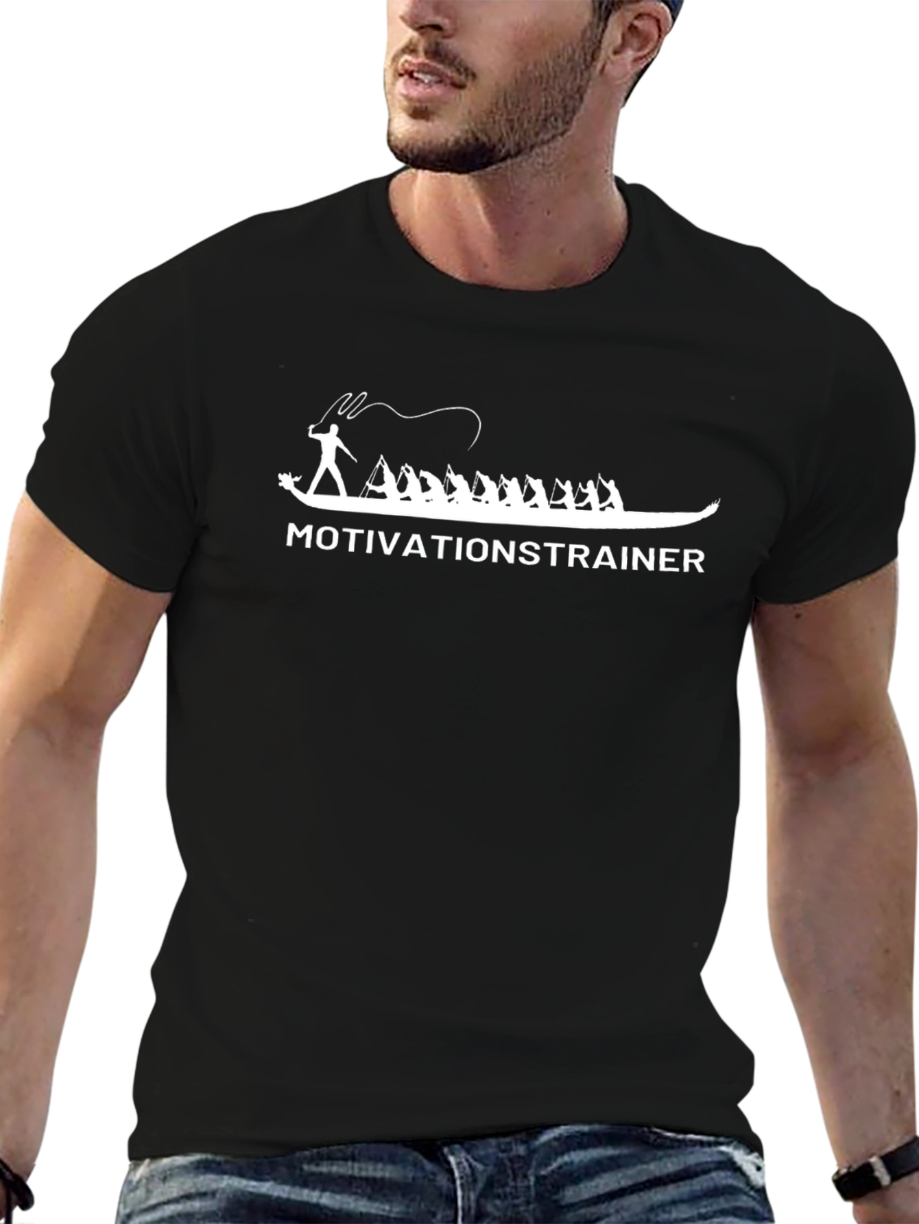 Motivation Trainer Black T-Shirt
