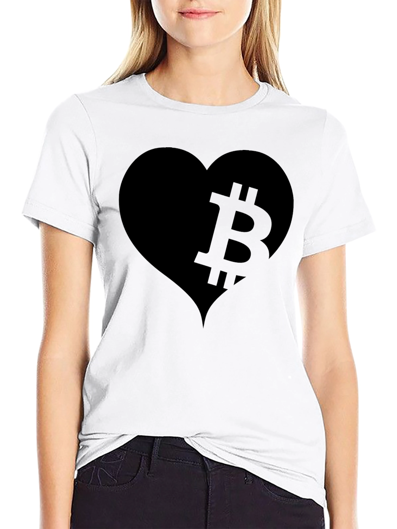 Bitcoin Heart T-Shirt - Crypto Love Tee