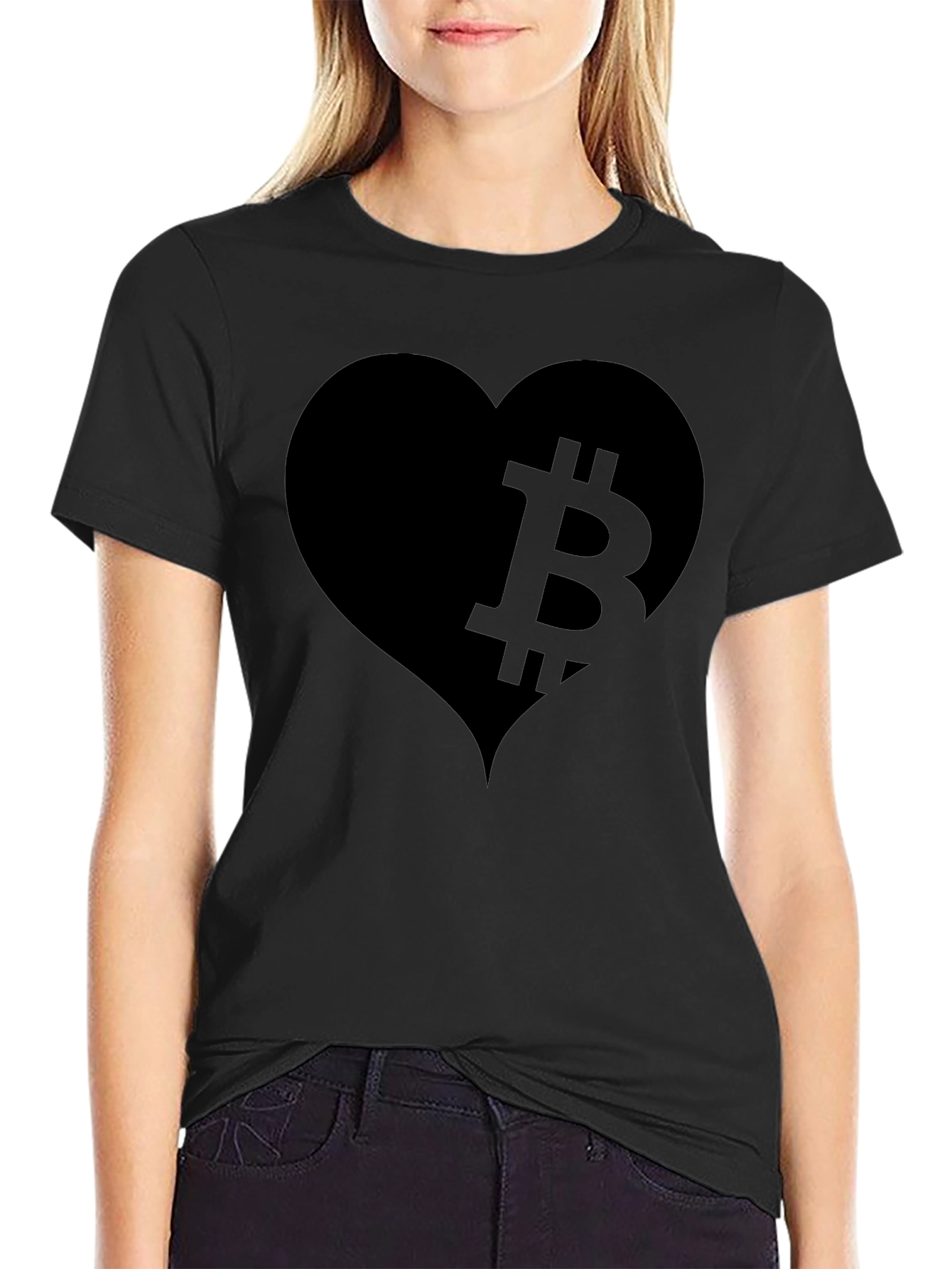 Bitcoin Heart T-Shirt - Crypto Love Tee