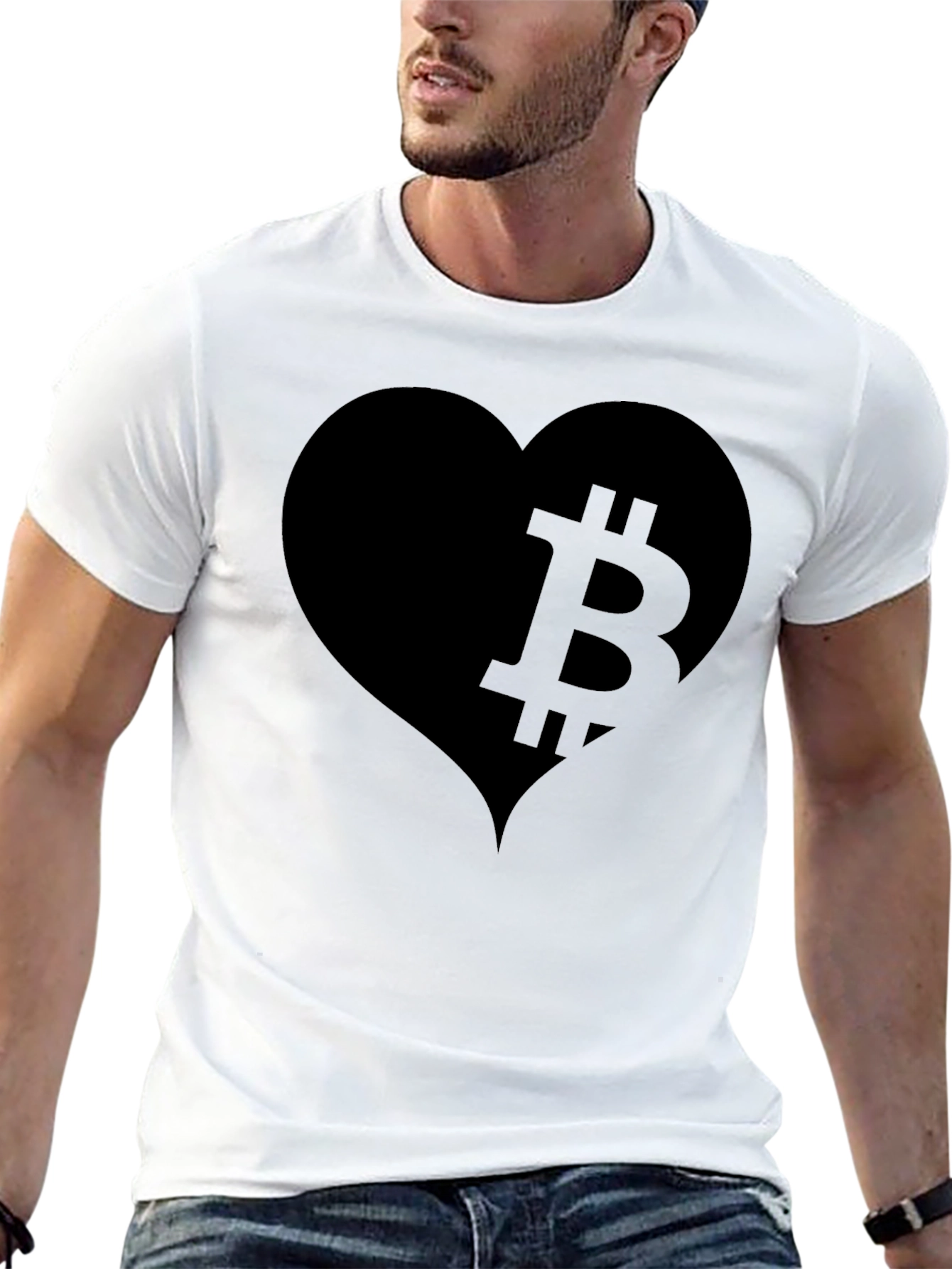 Bitcoin Heart T-Shirt - Crypto Love Tee