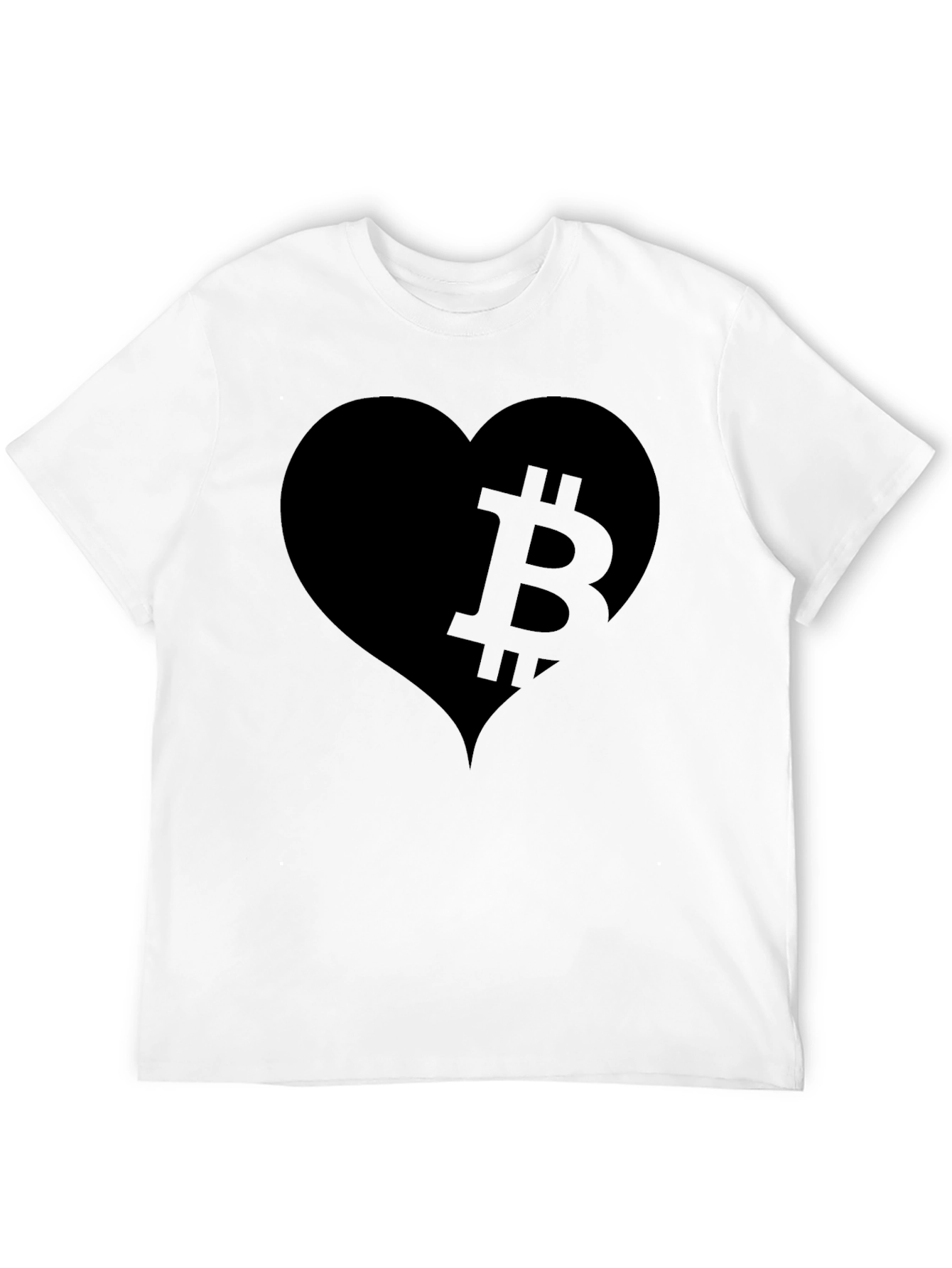 Bitcoin Heart T-Shirt - Crypto Love Tee