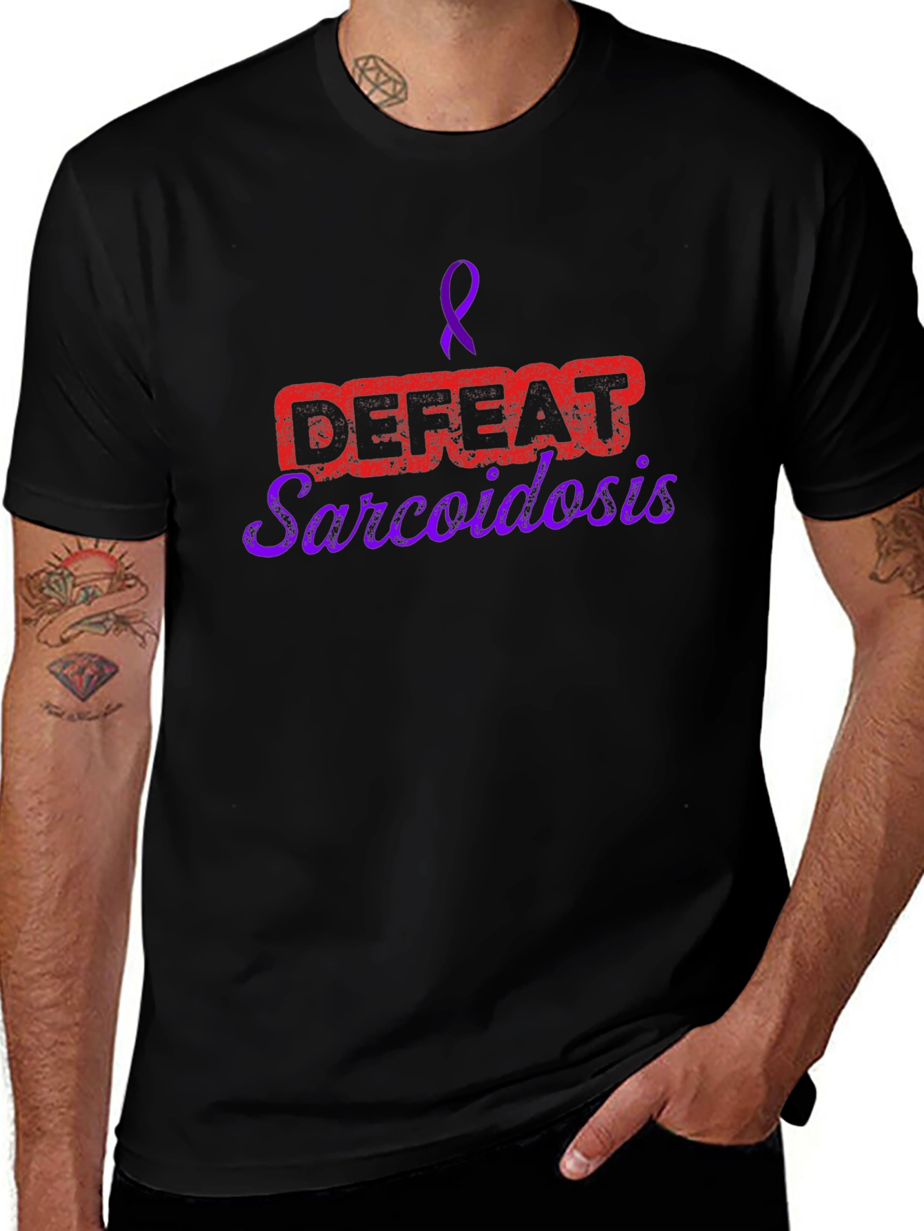 Sarcoidosis Awareness Black T-Shirt