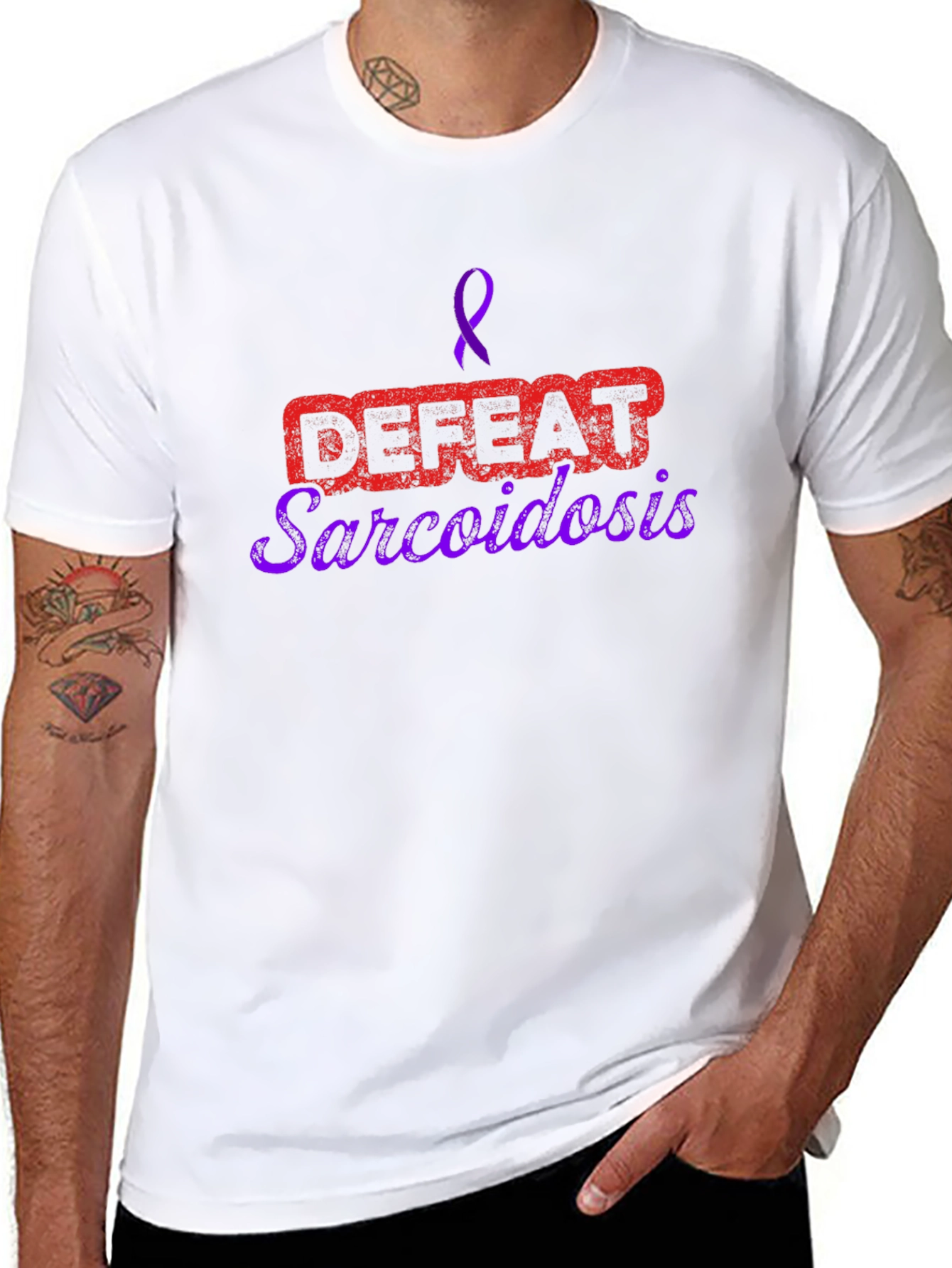 Sarcoidosis Awareness Black T-Shirt