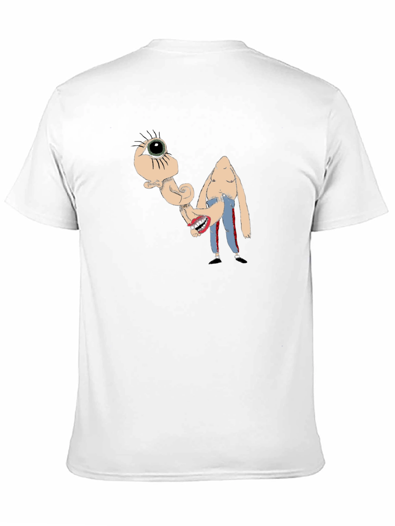 Surreal Cartoon Graphic Black T-Shirt