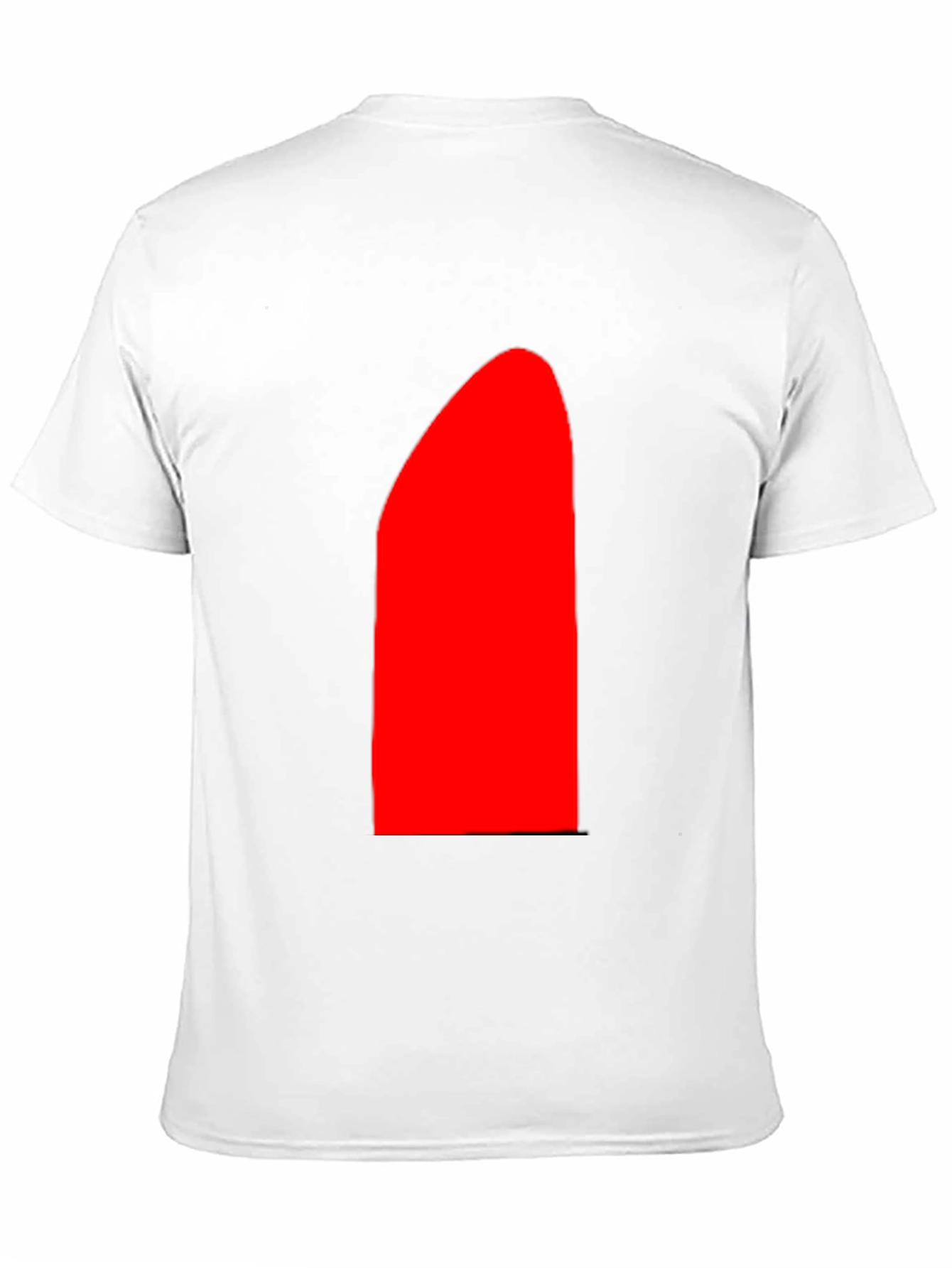 Mens Black T-Shirt with Bold Red Design