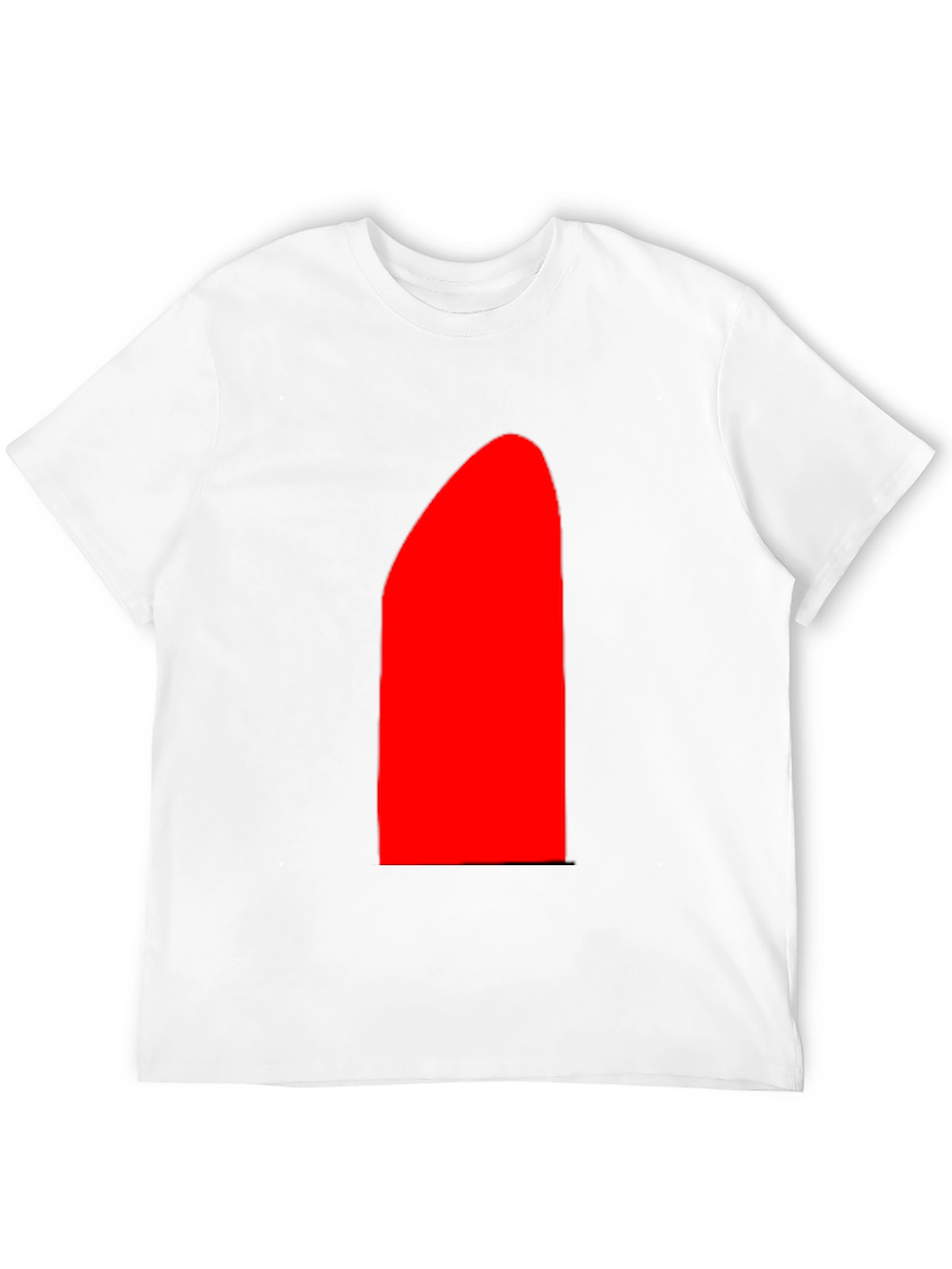 Mens Black T-Shirt with Bold Red Design