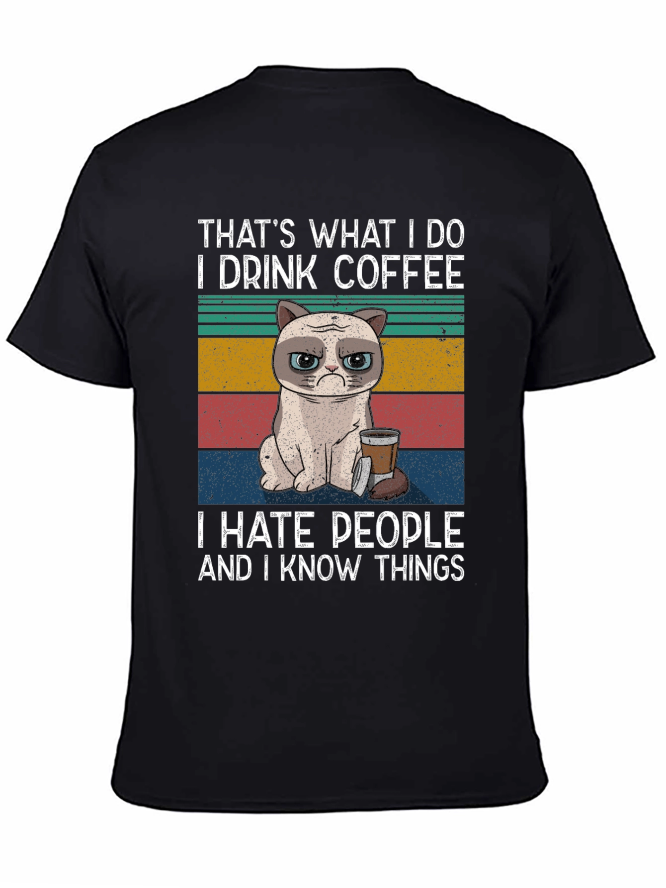 Grumpy Cat Coffee Drinker T-Shirt