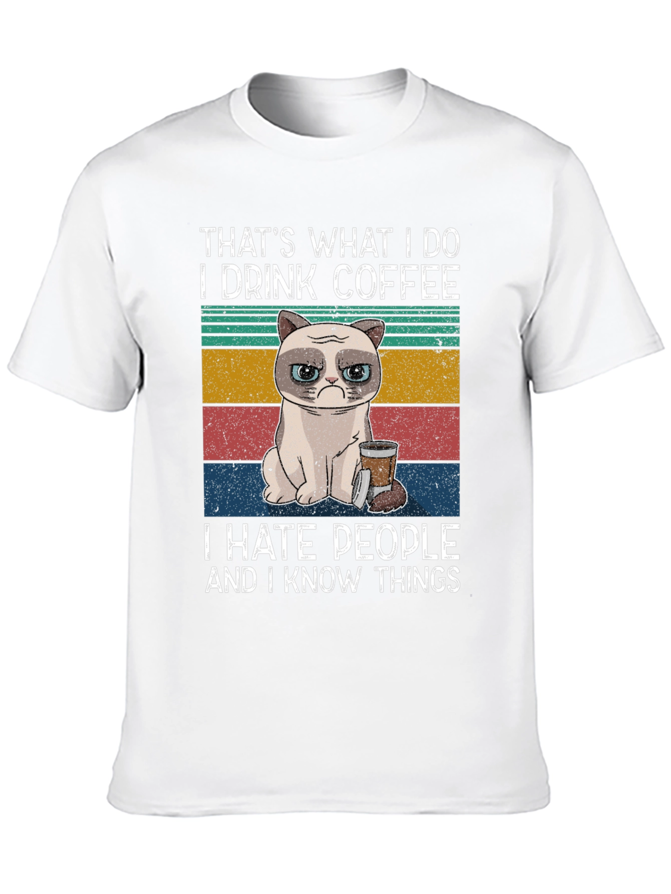 Grumpy Cat Coffee Drinker T-Shirt