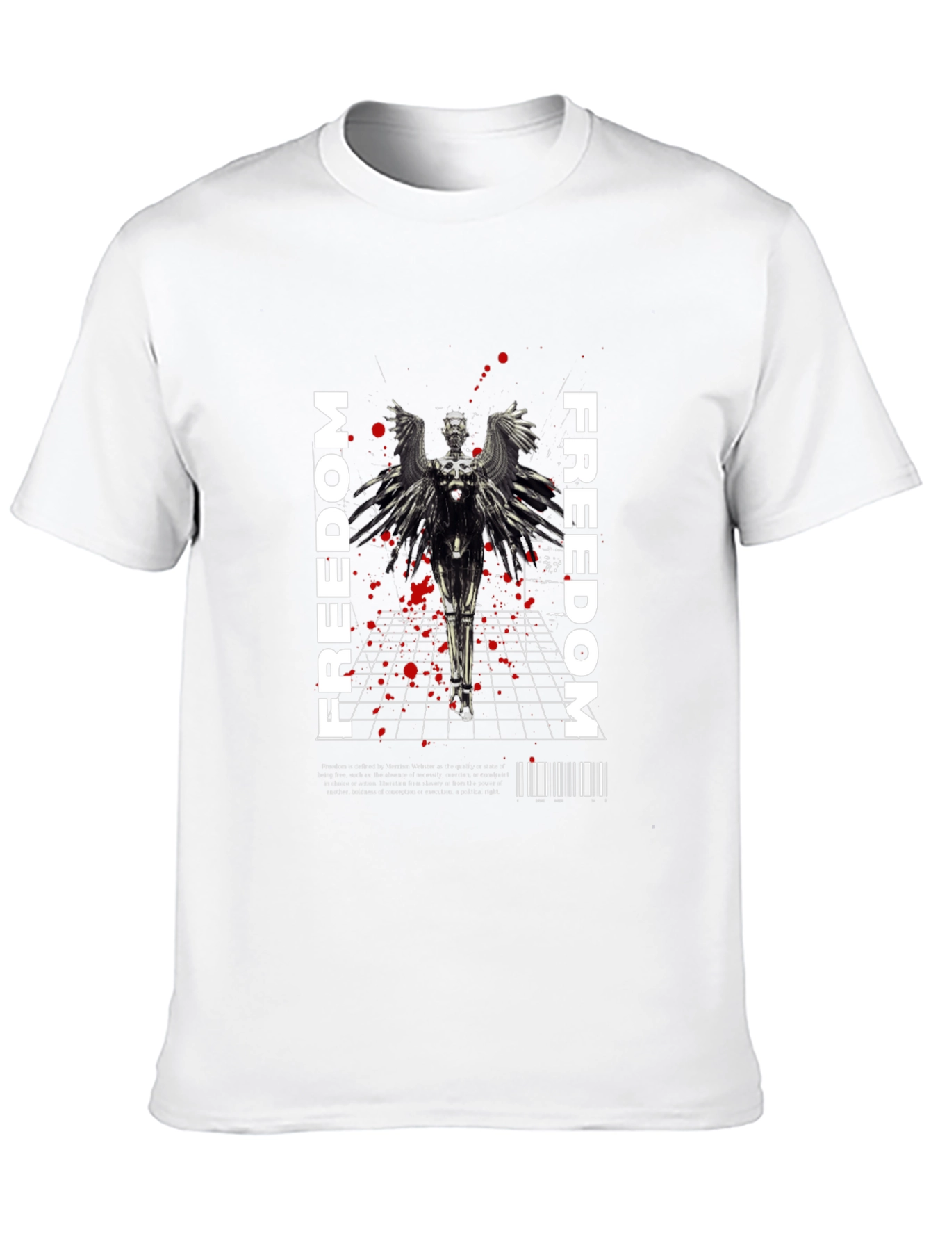 Freedom Angel Graphic Tee - Black