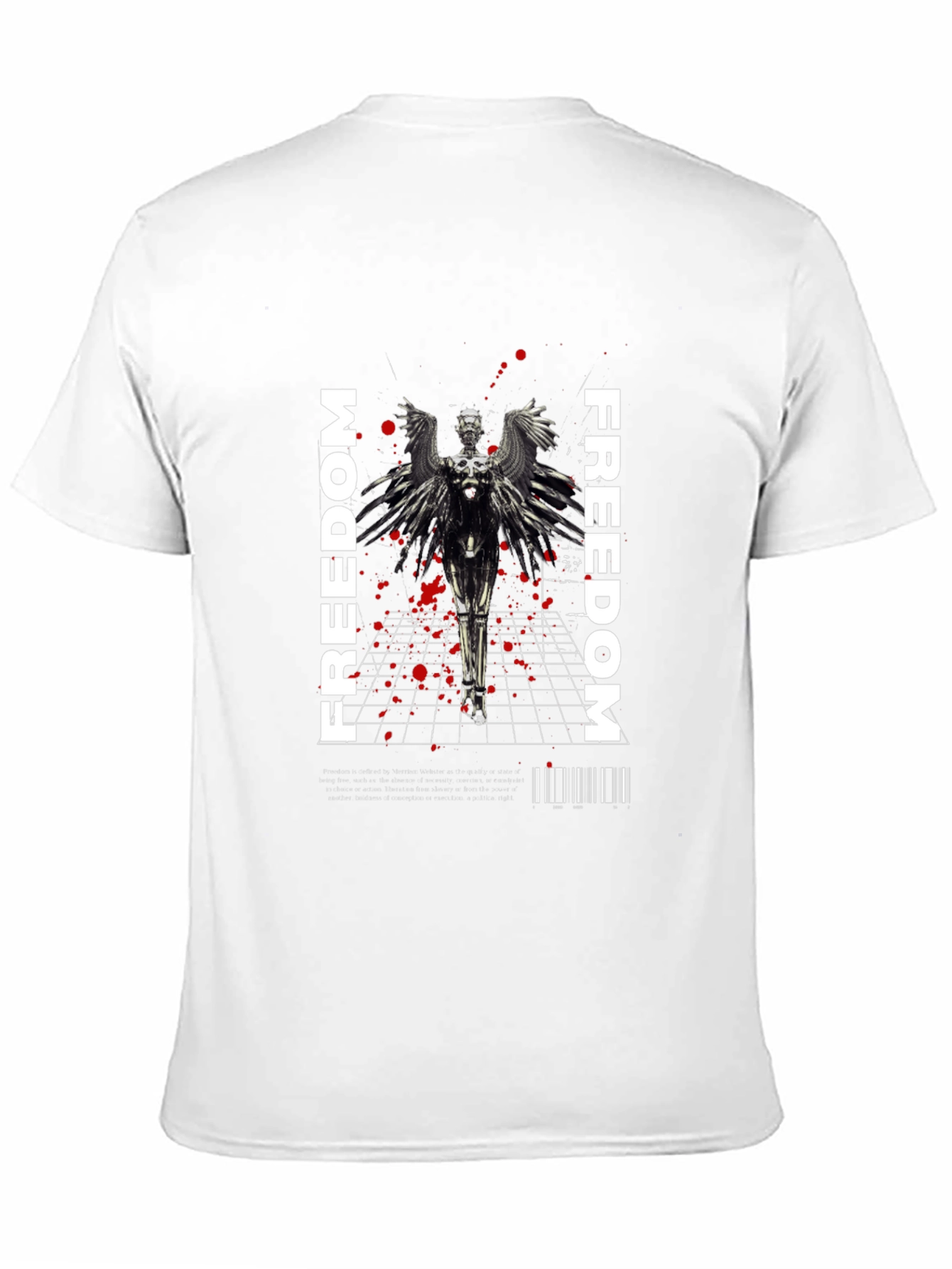 Freedom Angel Graphic Tee - Black