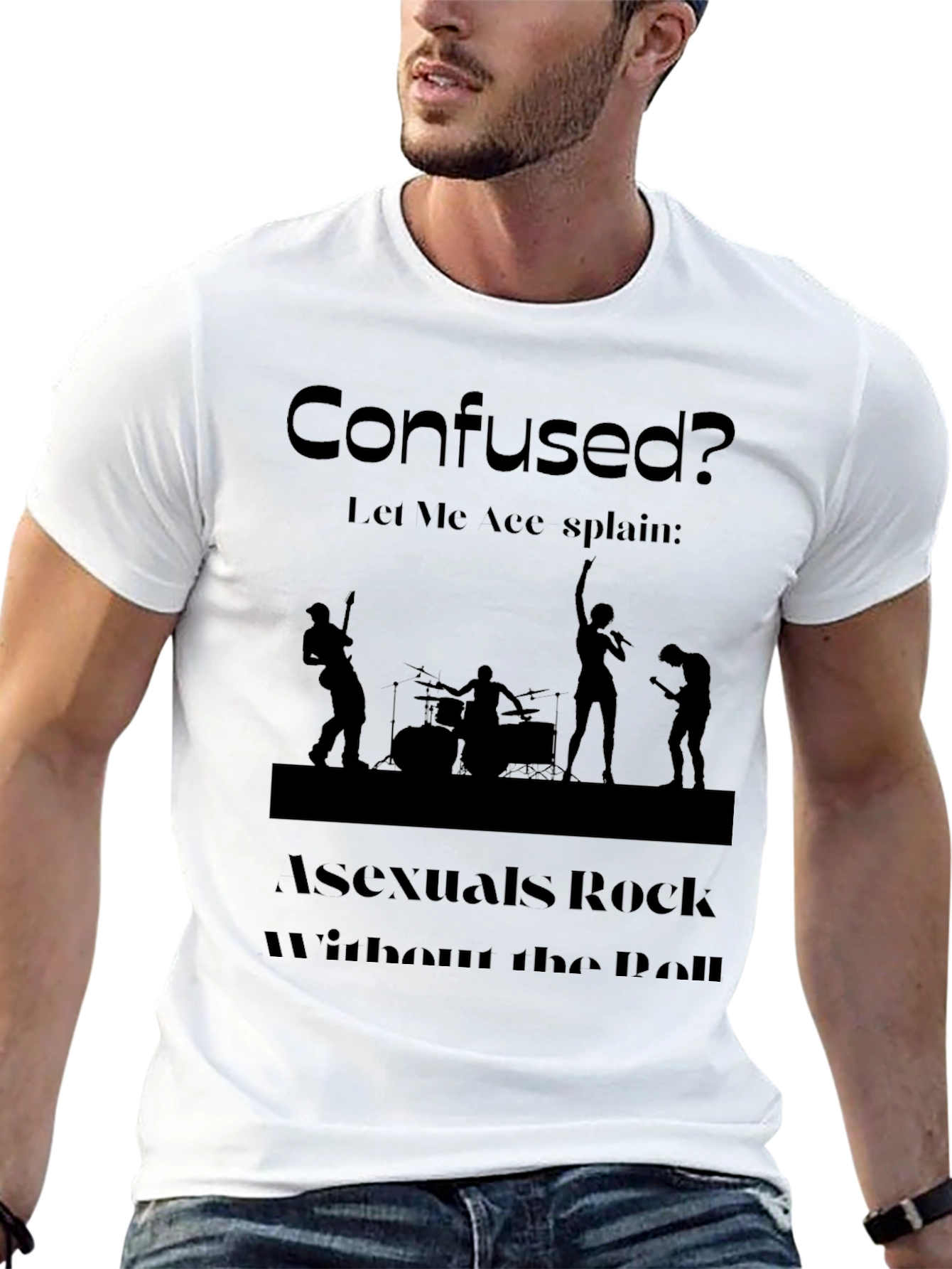 Asexuals Rock T-Shirt - Confused? Let Me Ace-splain