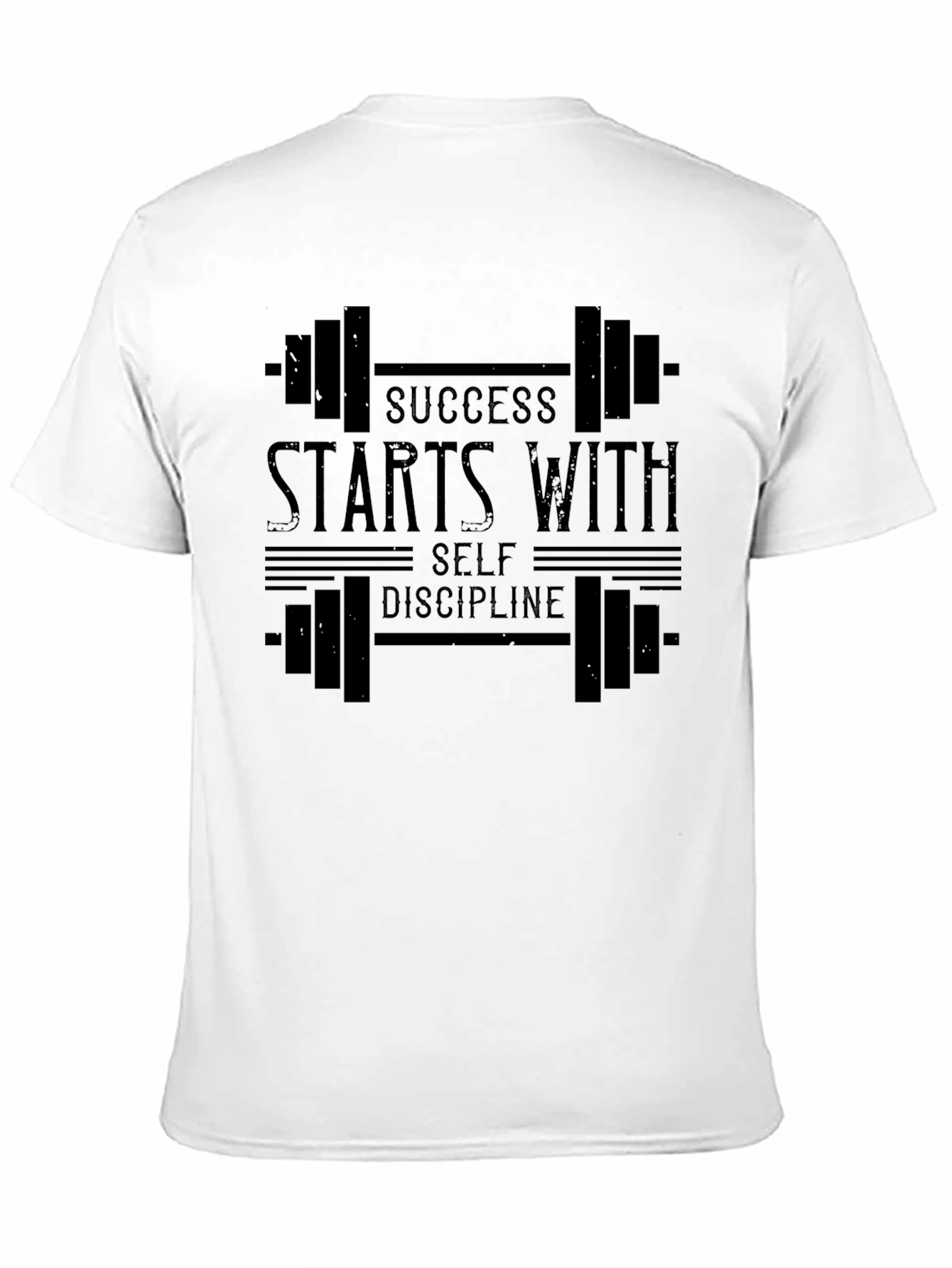 Success Starts With Self Discipline Black T-Shirt