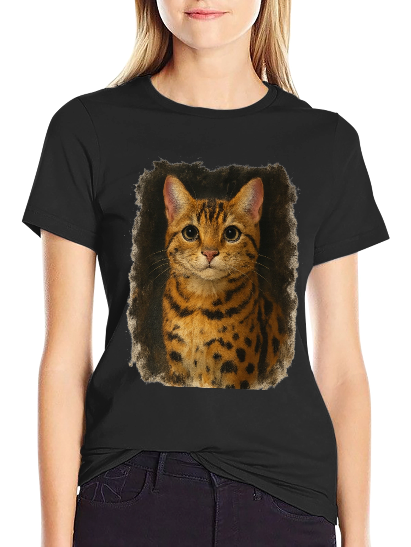 Bengal Cat Graphic Print T-Shirt - Unisex