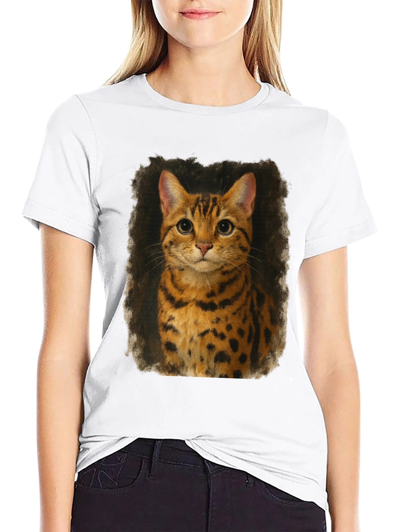 Bengal Cat Graphic Print T-Shirt - Unisex