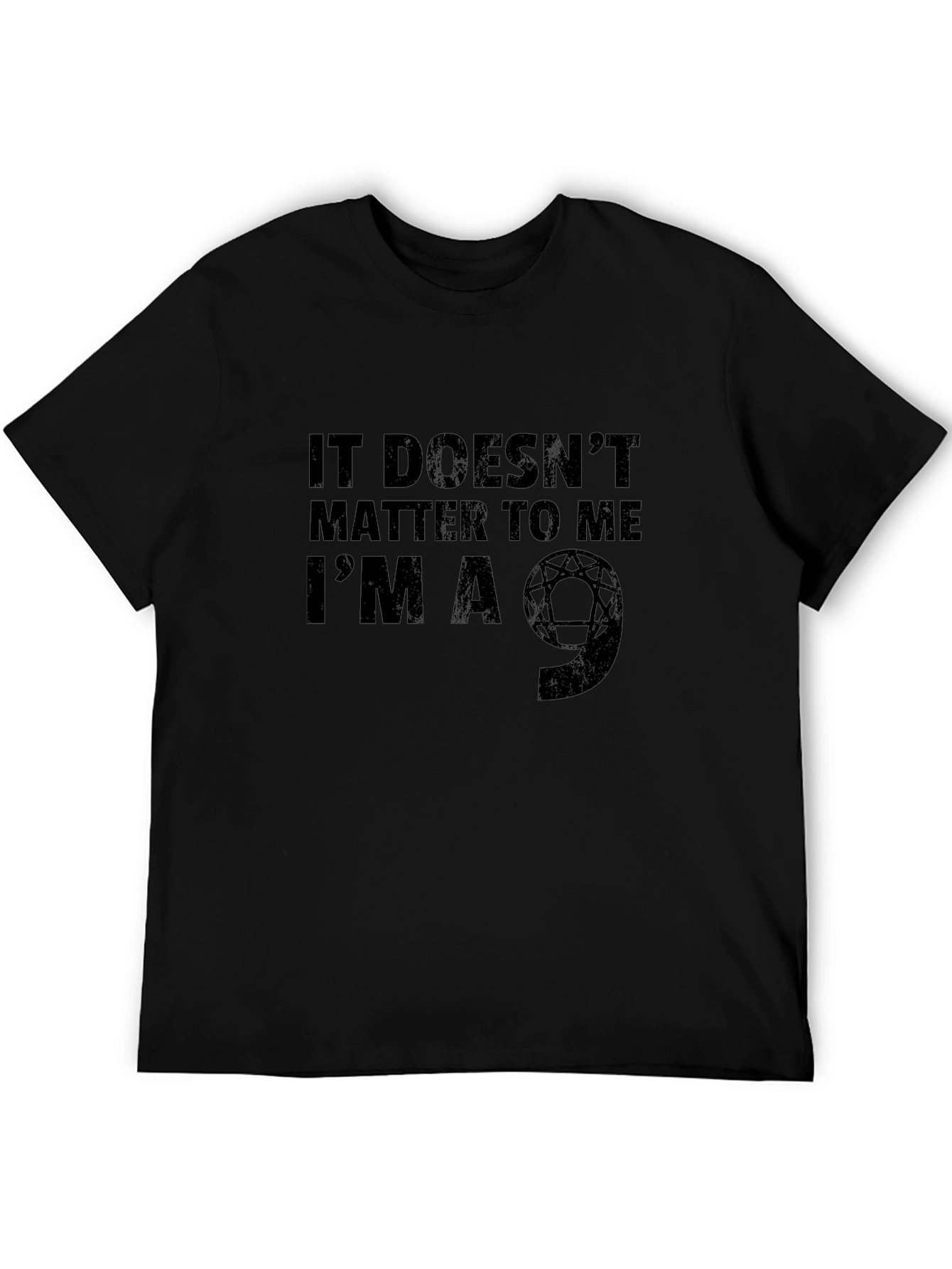 Im A 9 Enneagram T-Shirt - Black Crew Neck