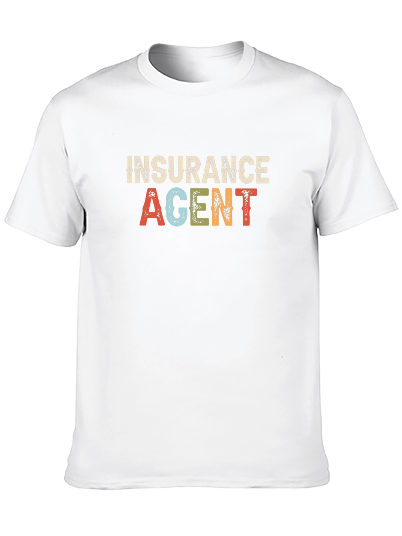 Insurance Agent Graphic Tee - Black Cotton Blend T-Shirt