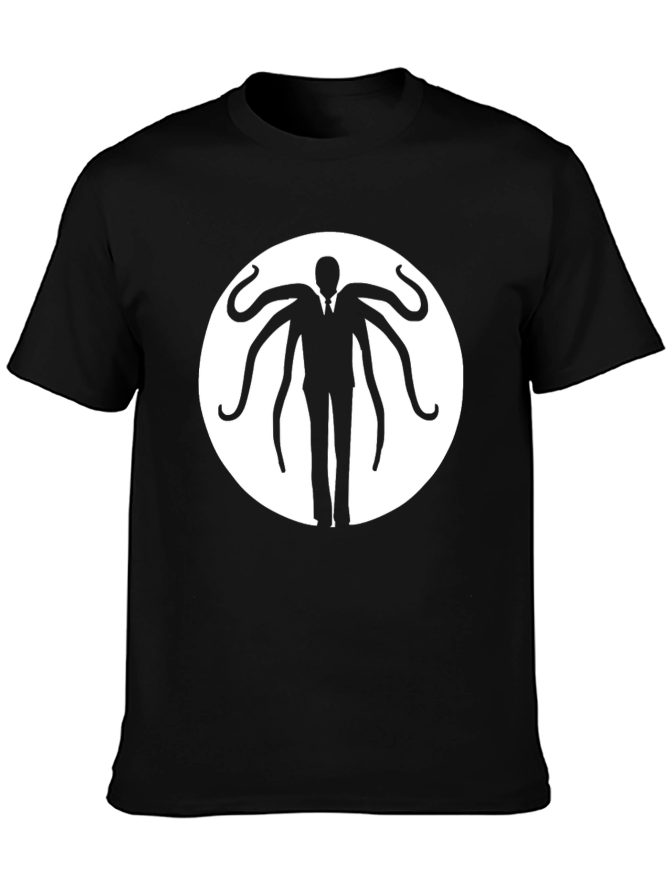 Slender Man Graphic Tee - Black