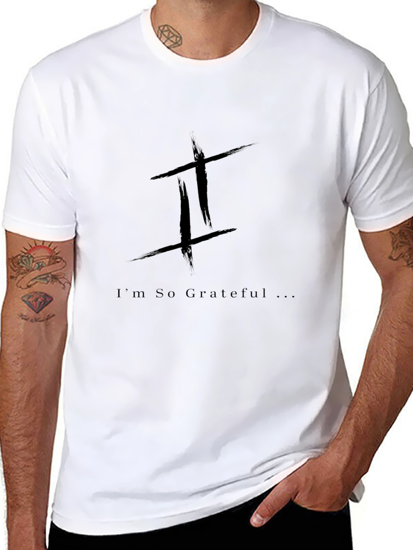 Grateful Graphic Tee - Mens Black T-Shirt