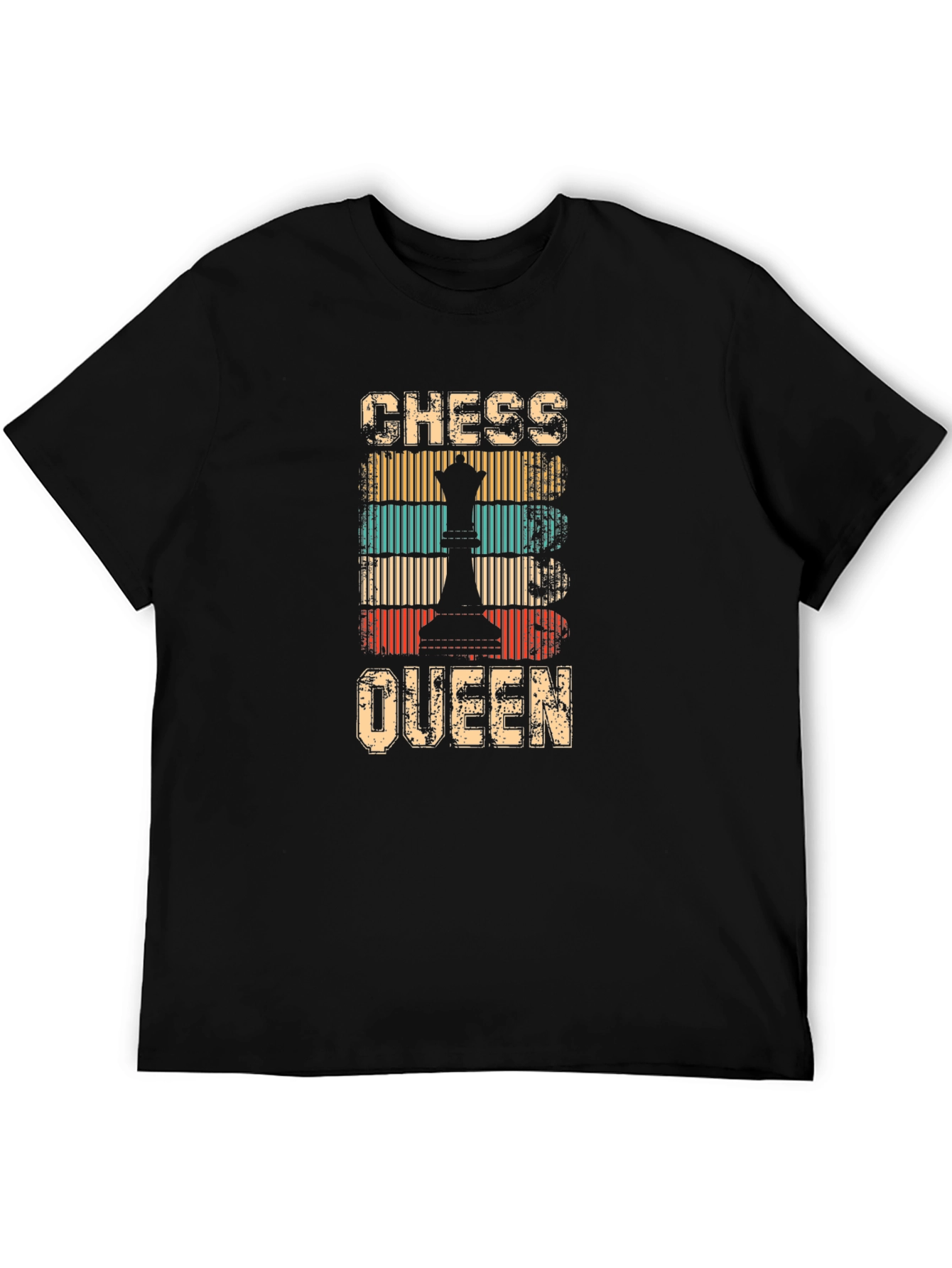Chess Queen Retro Style Graphic T-Shirt