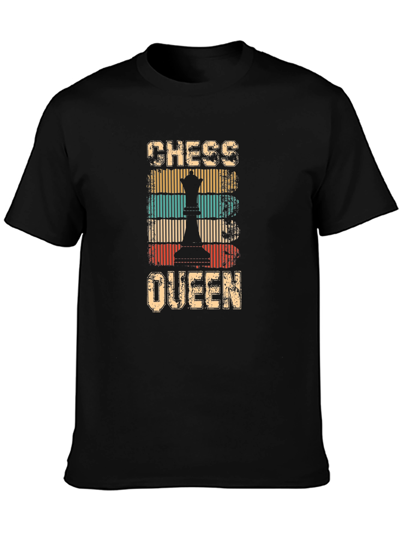 Chess Queen Retro Style Graphic T-Shirt
