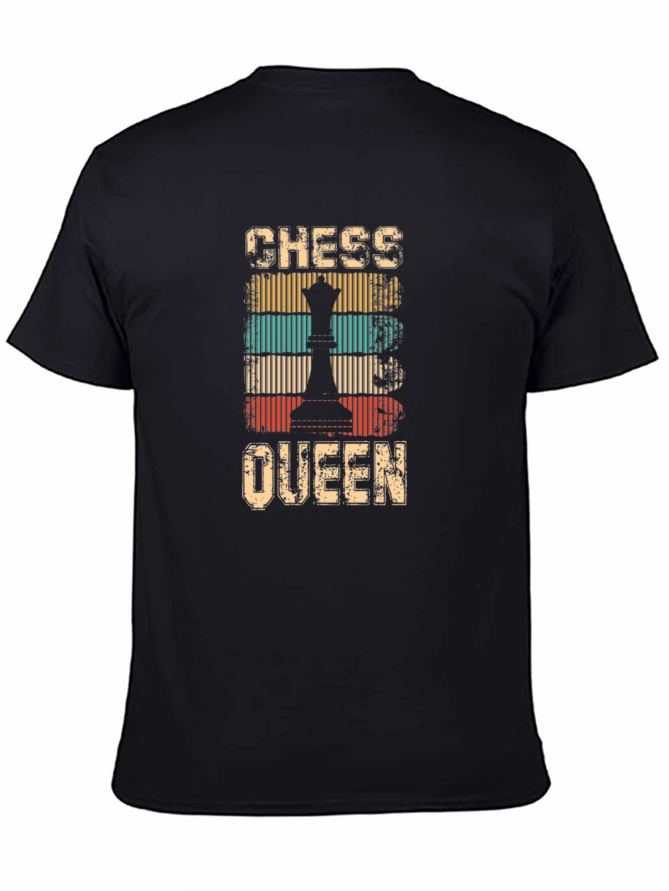 Chess Queen Retro Style Graphic T-Shirt