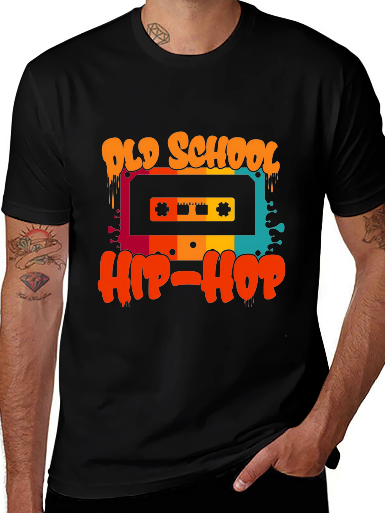 Old School Hip-Hop Cassette Tape T-Shirt