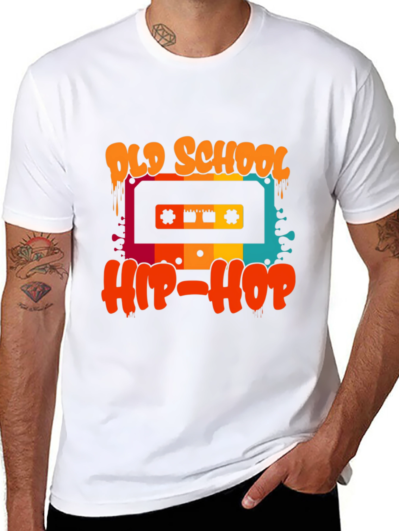 Old School Hip-Hop Cassette Tape T-Shirt