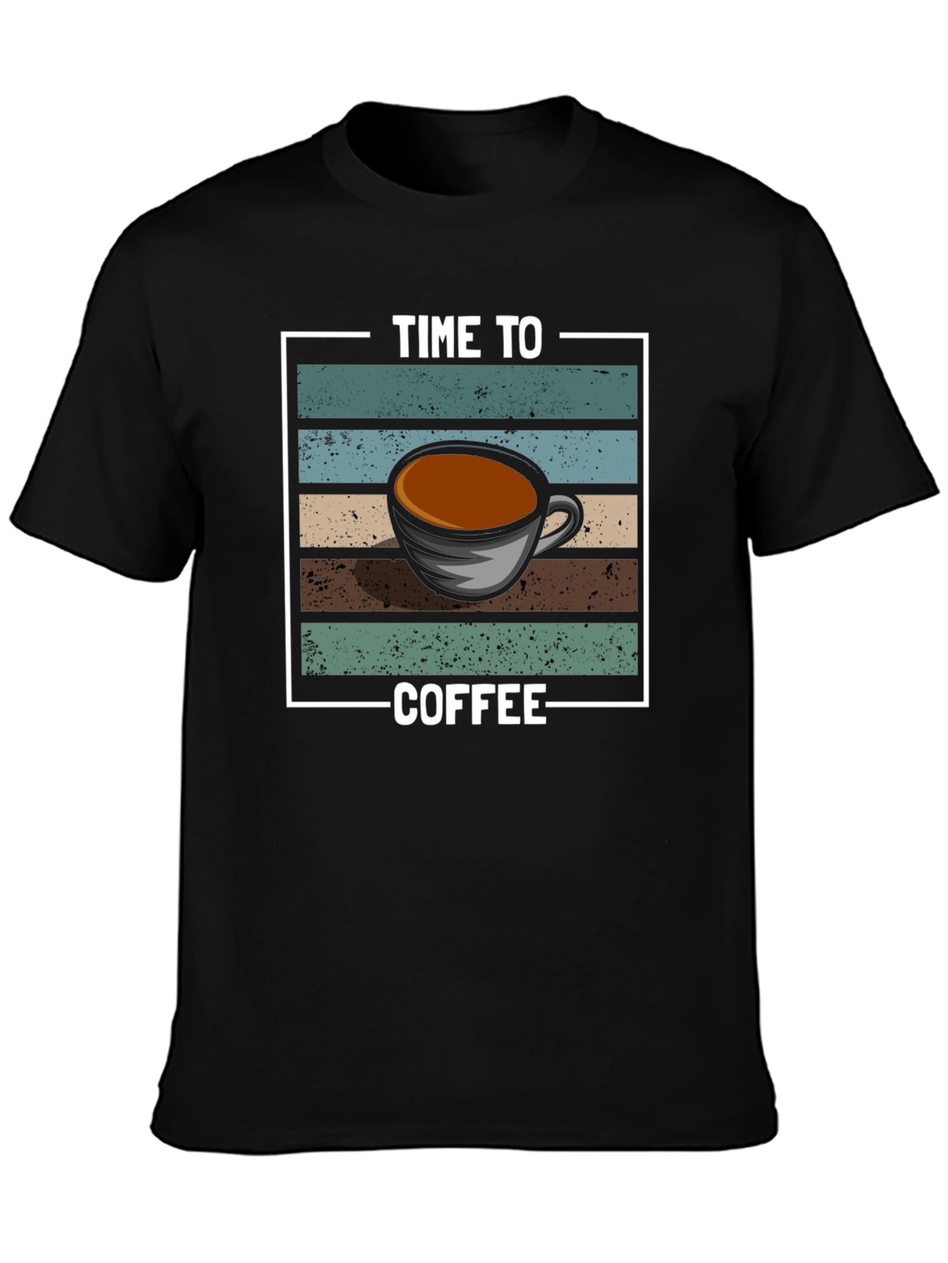 Time To Coffee Graphic T-Shirt
