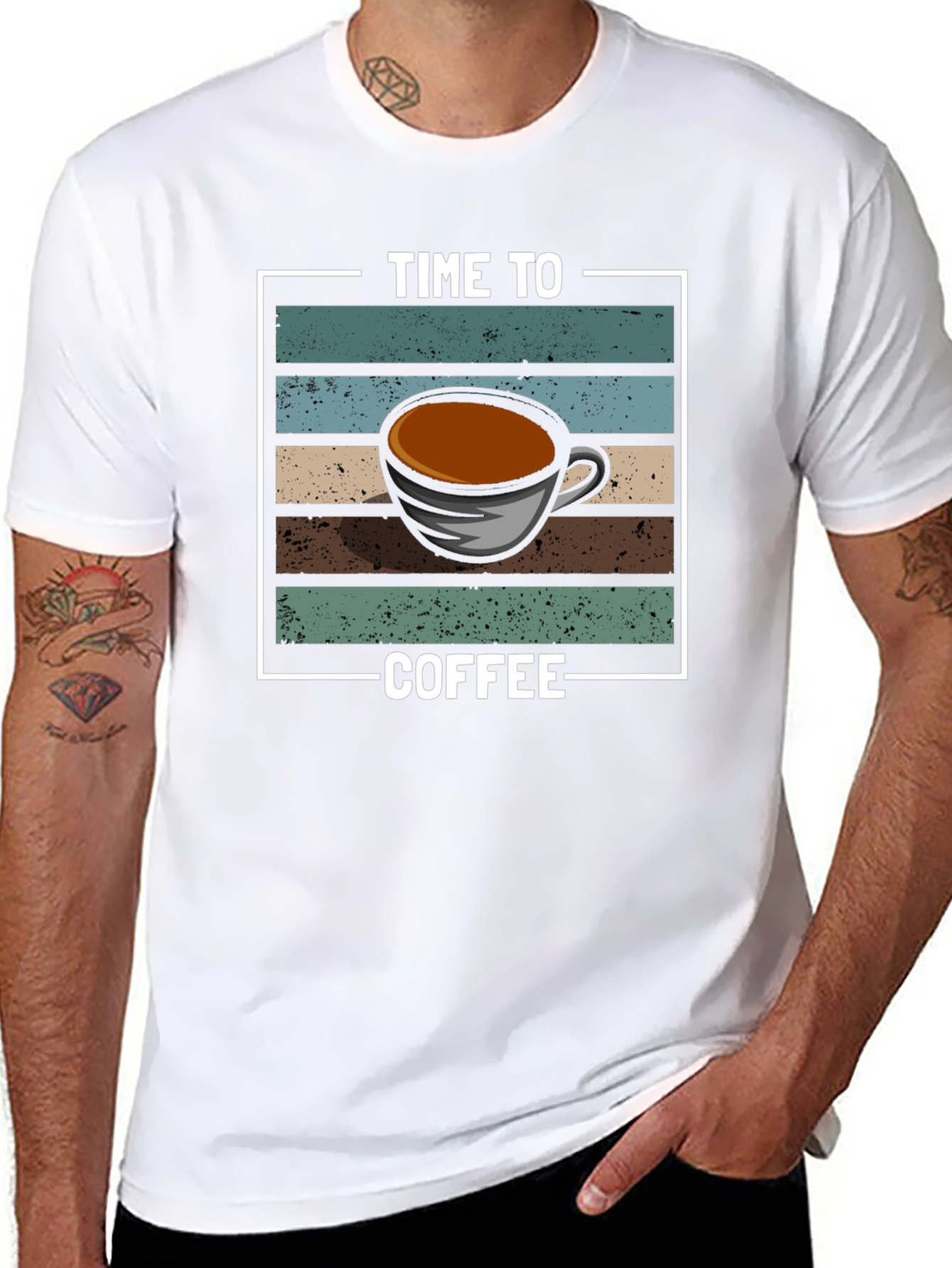 Time To Coffee Graphic T-Shirt