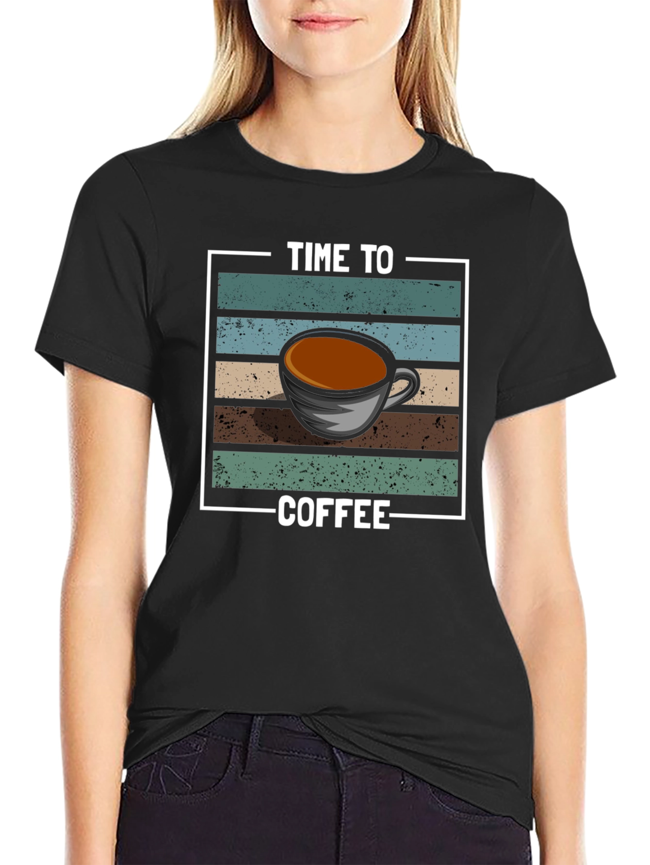Time To Coffee Graphic T-Shirt