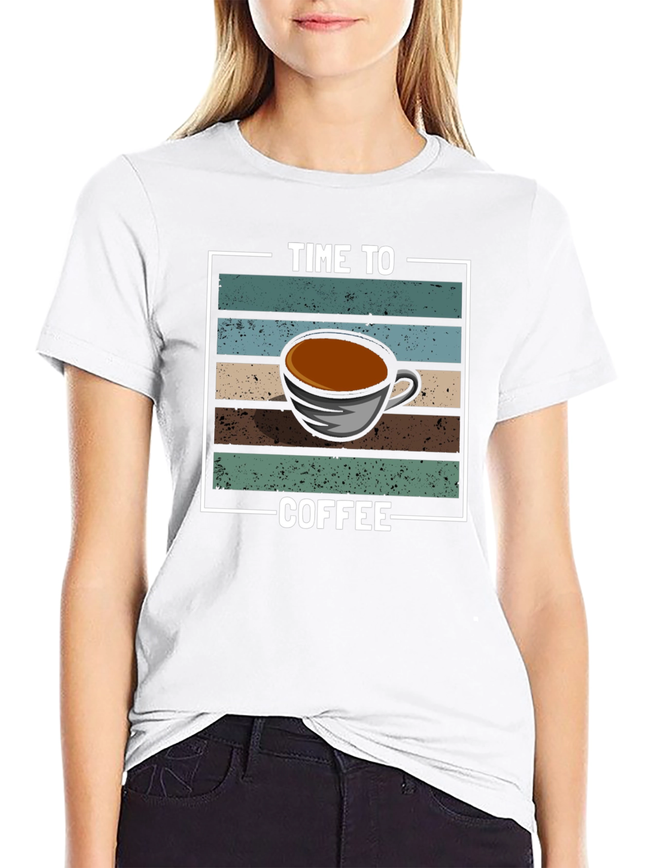 Time To Coffee Graphic T-Shirt