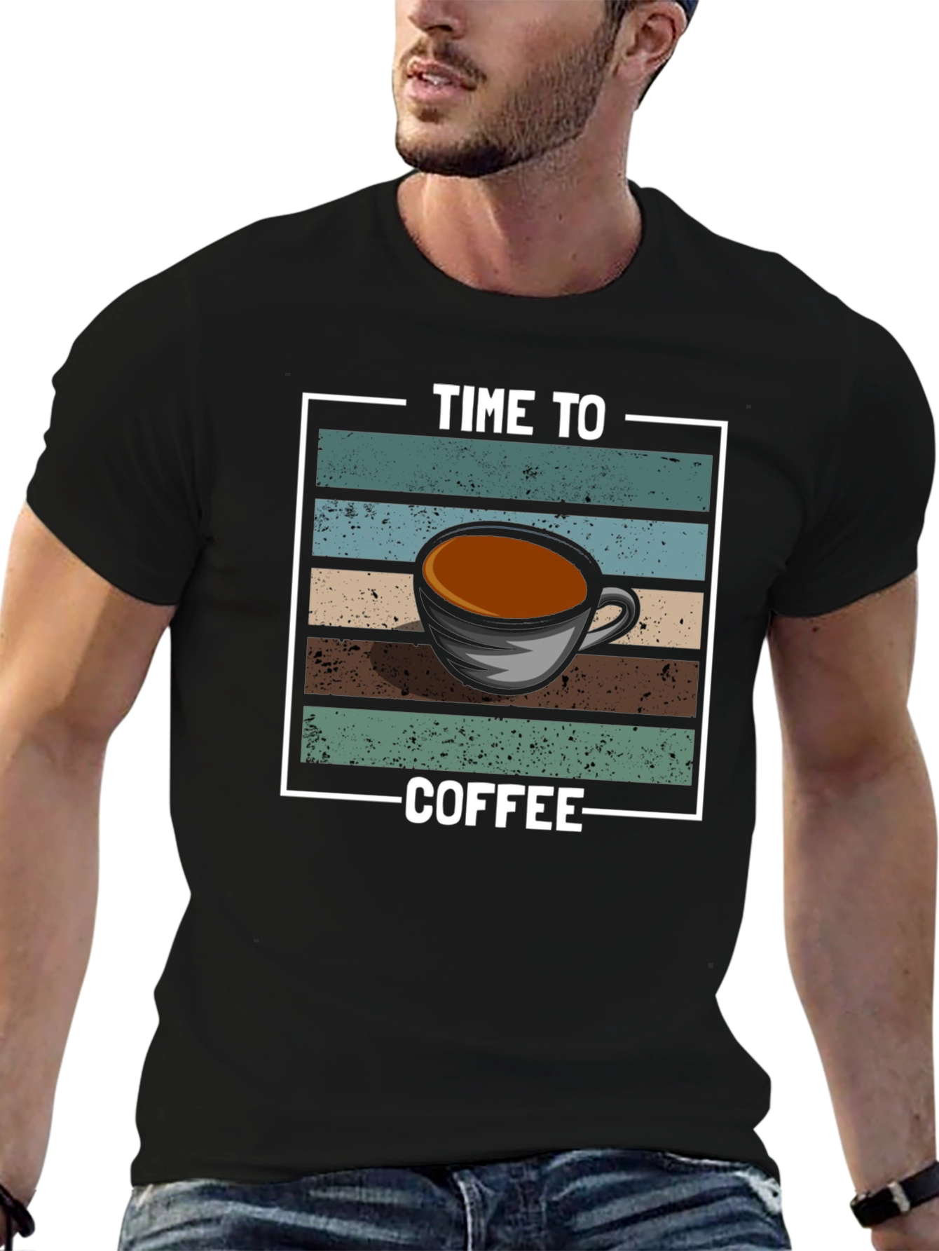 Time To Coffee Graphic T-Shirt