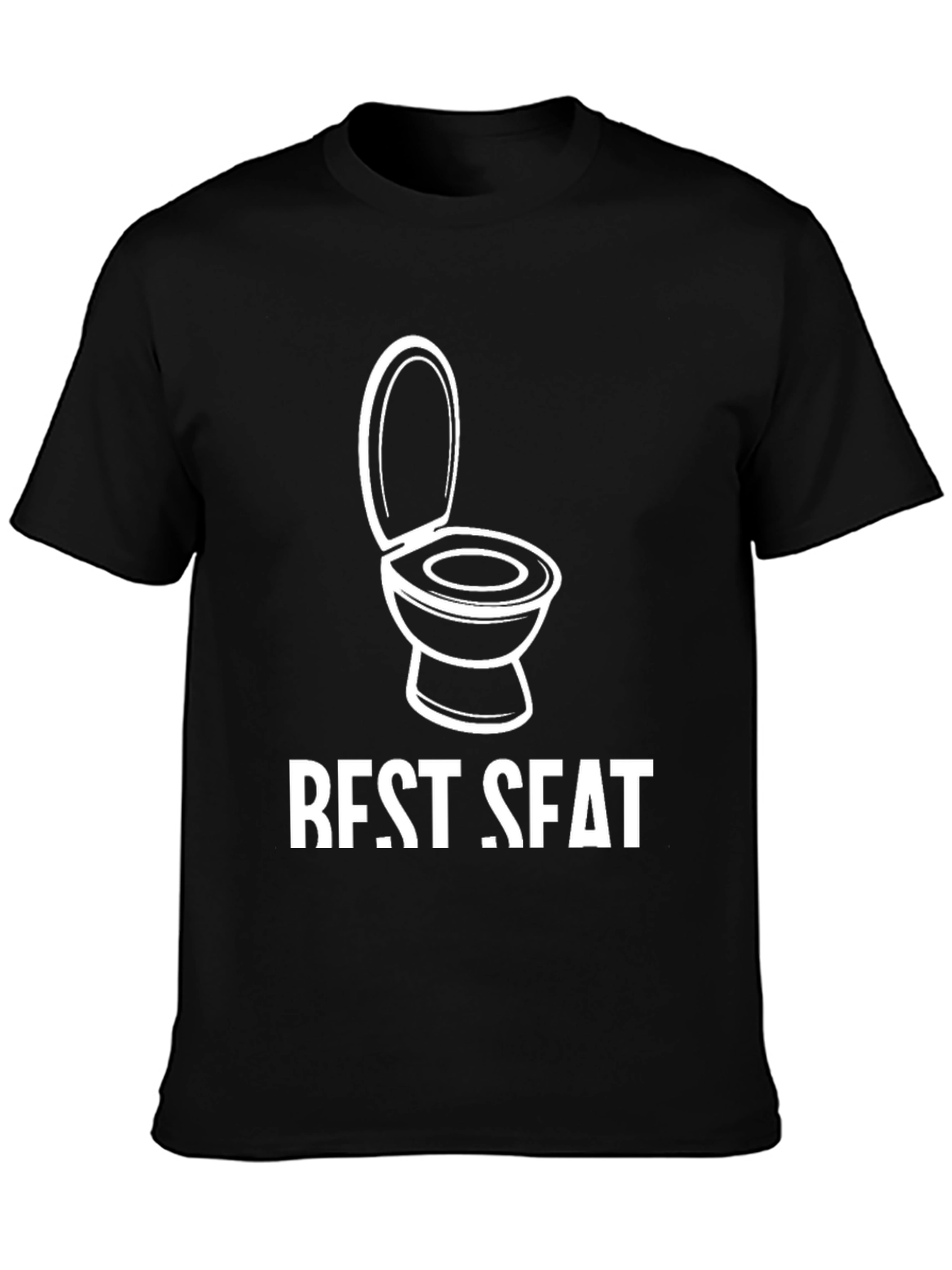 Best Seat Toilet Humor Graphic Tee
