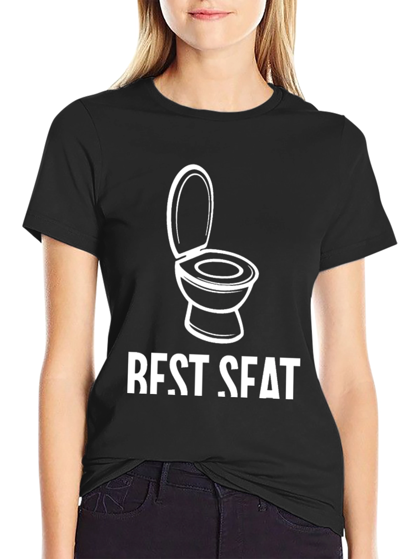 Best Seat Toilet Humor Graphic Tee