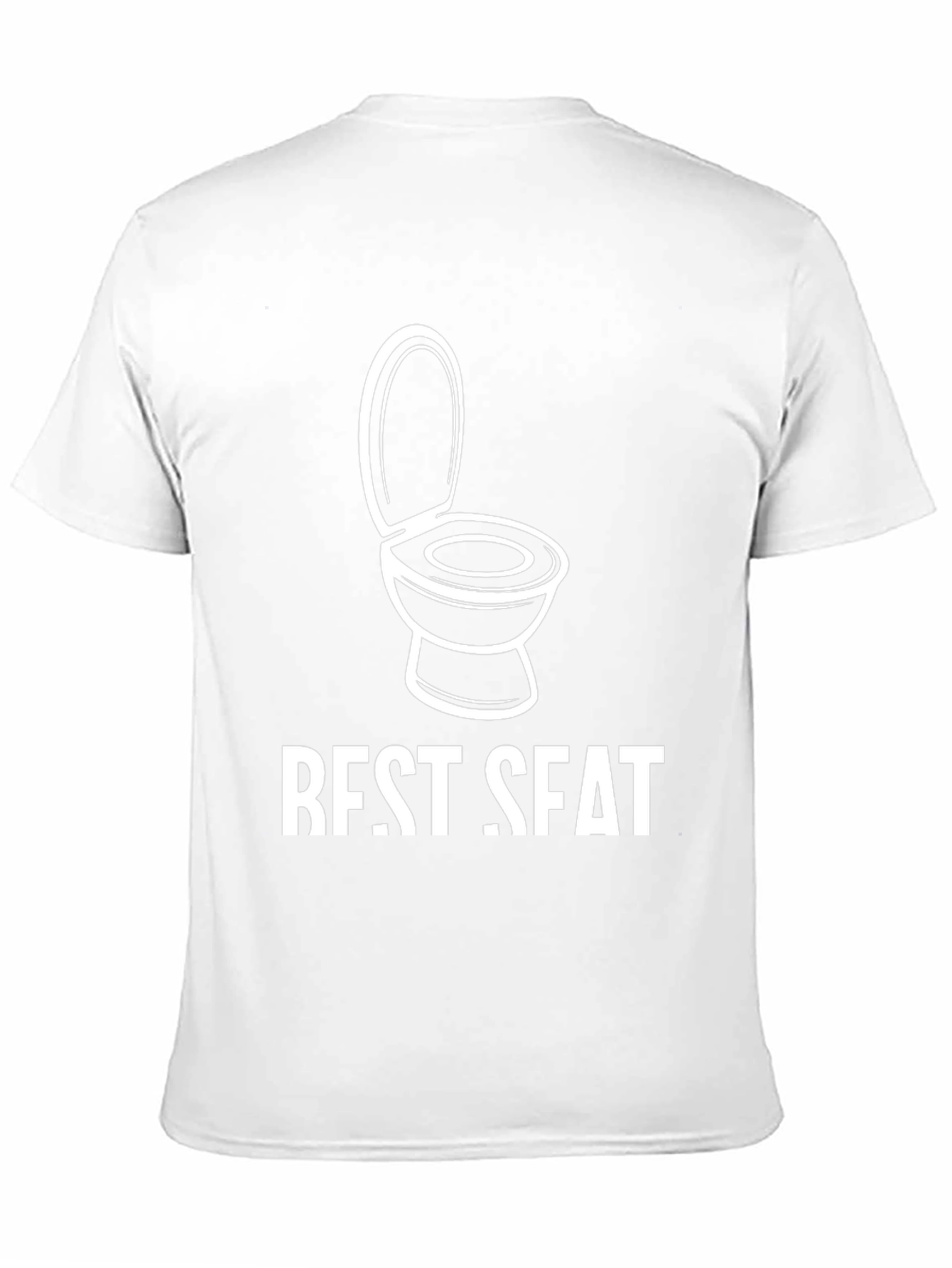 Best Seat Toilet Humor Graphic Tee