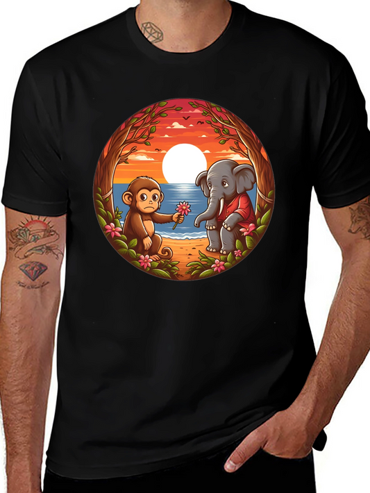 Monkey & Elephant Graphic Tee