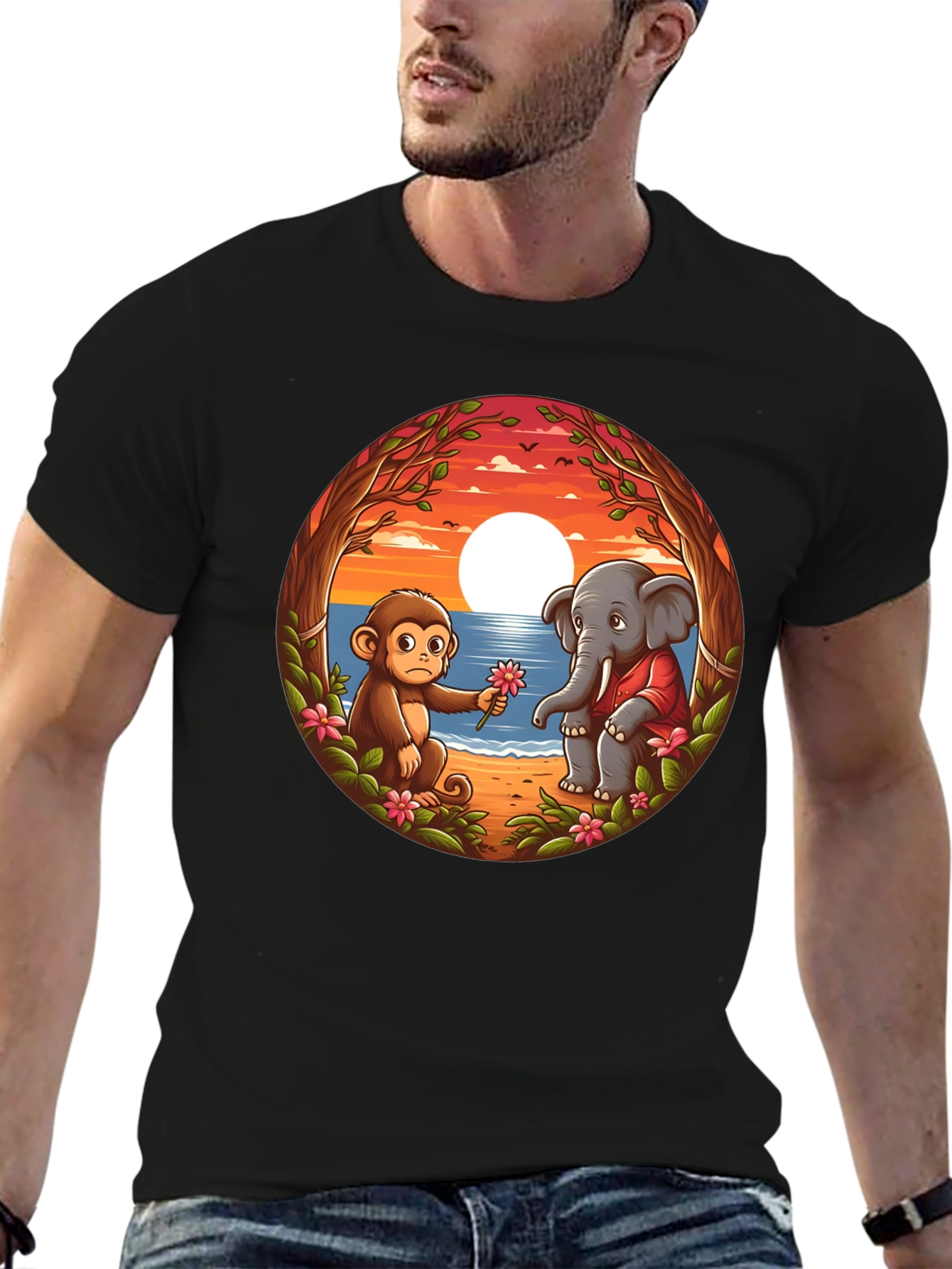 Monkey & Elephant Graphic Tee