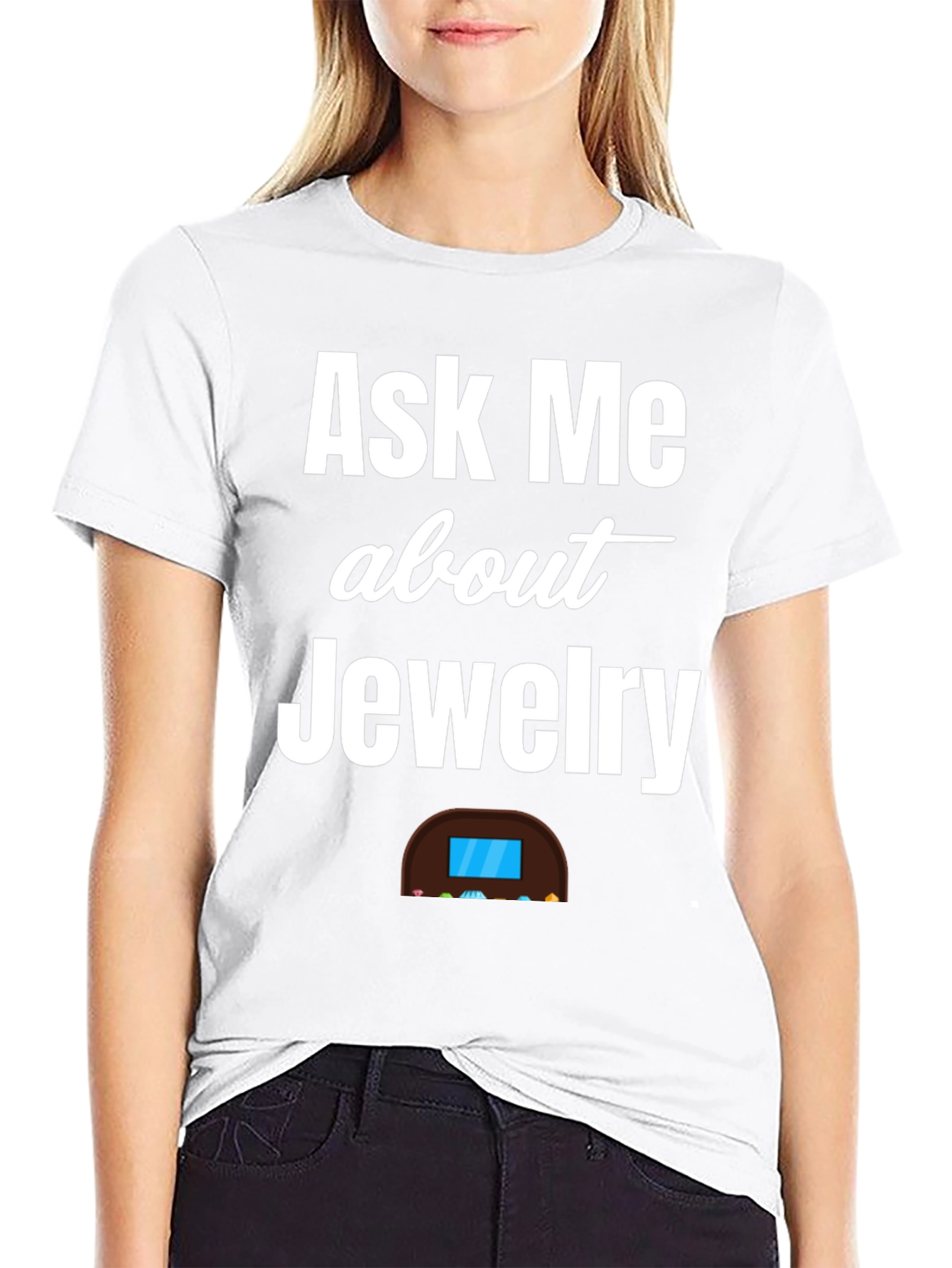 Ask Me About Jewelry T-Shirt - Diamond Enthusiast Tee