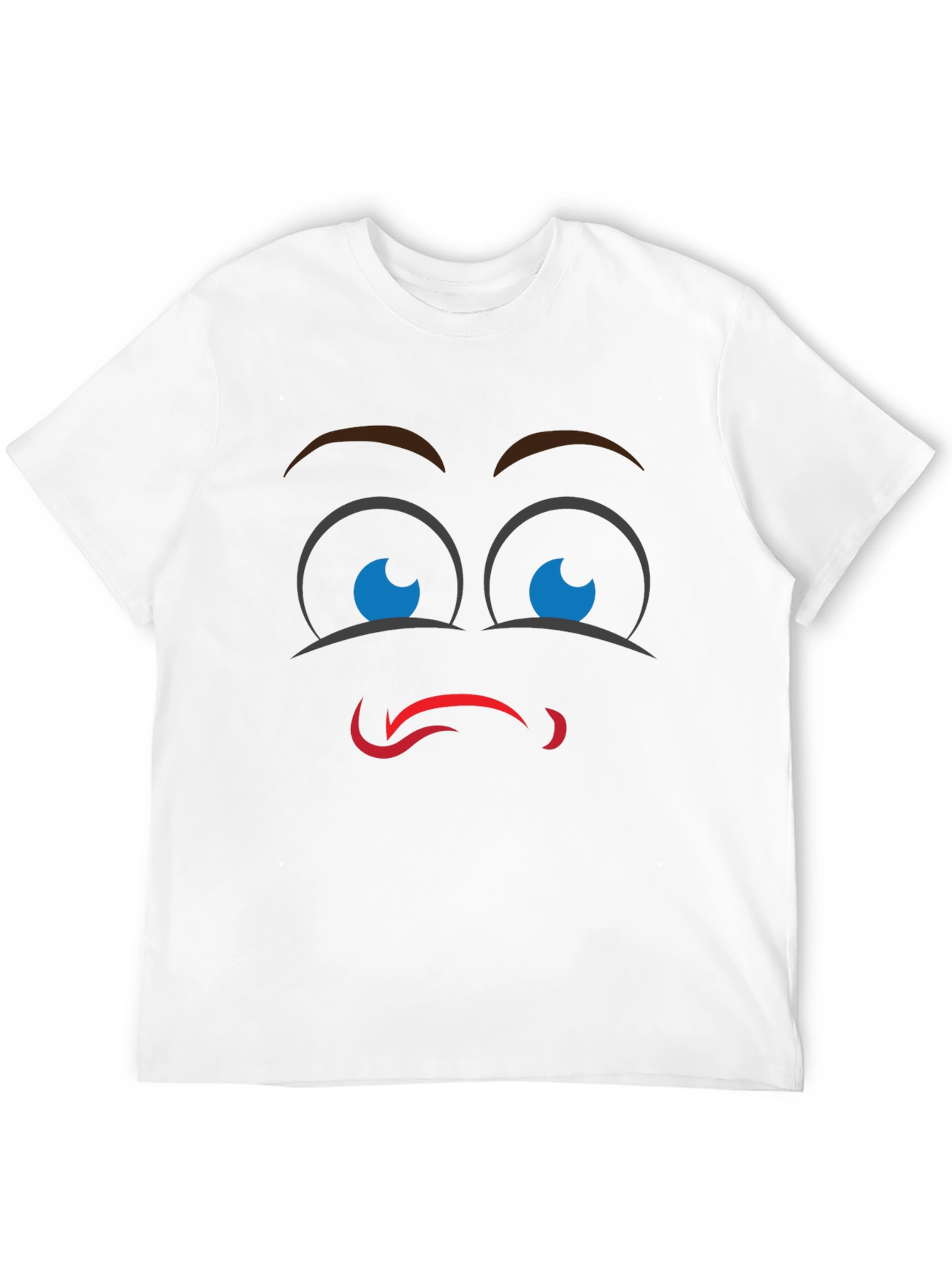 Funny Face Graphic Black T-Shirt