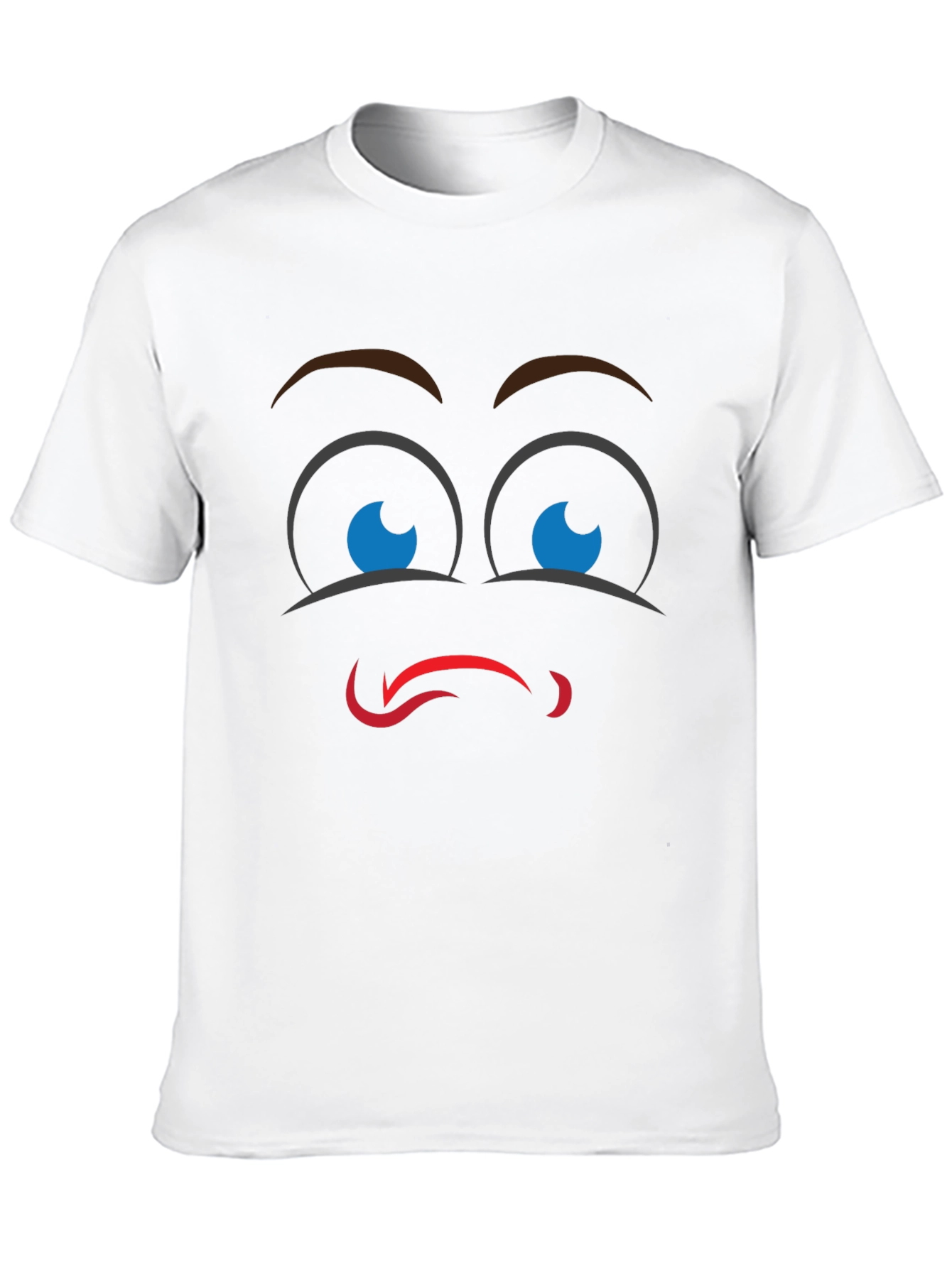Funny Face Graphic Black T-Shirt