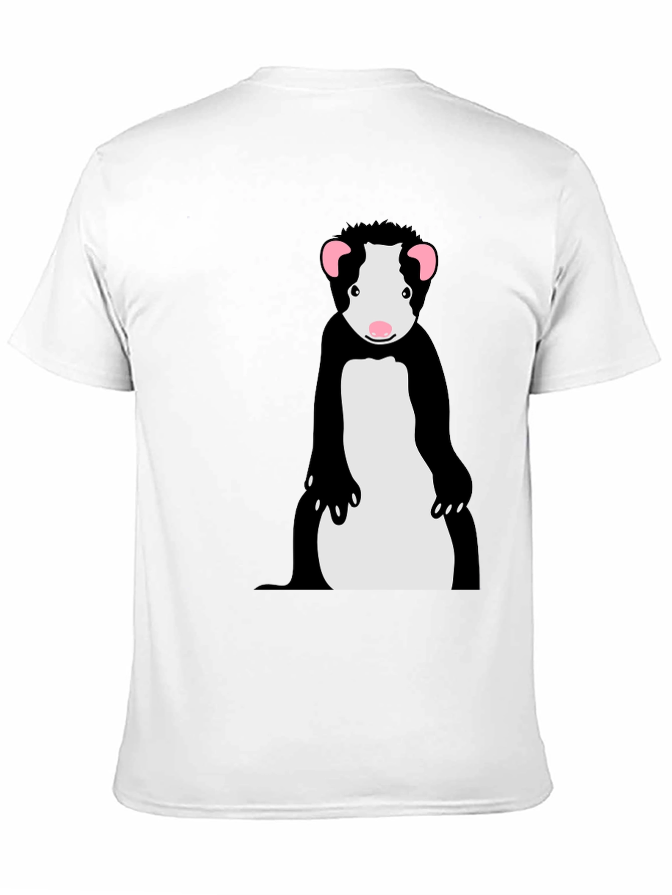 Cool Ferret Graphic Tee - Black Cotton T-Shirt