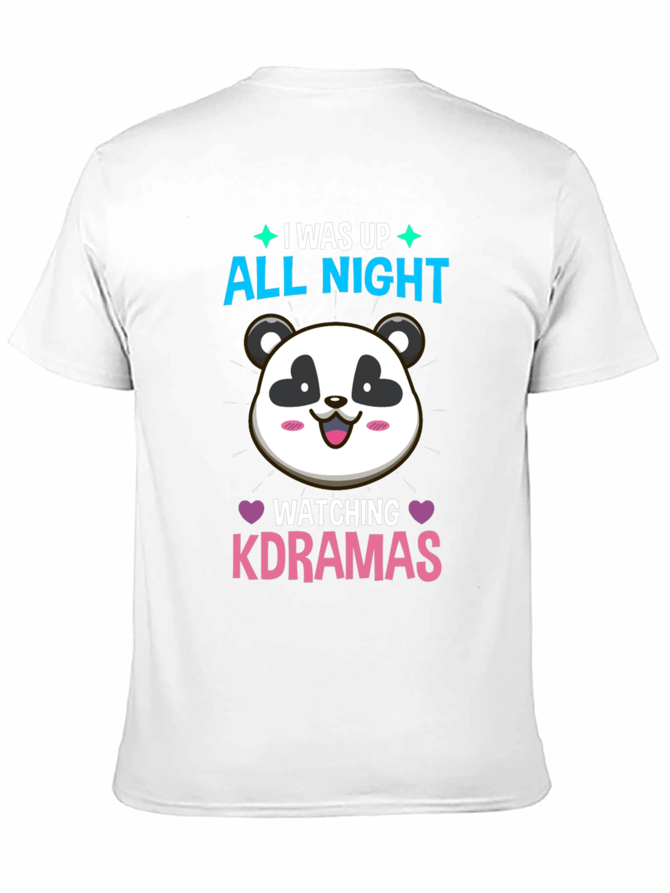 K-Drama Panda T-Shirt - All Night Binge Watching Tee