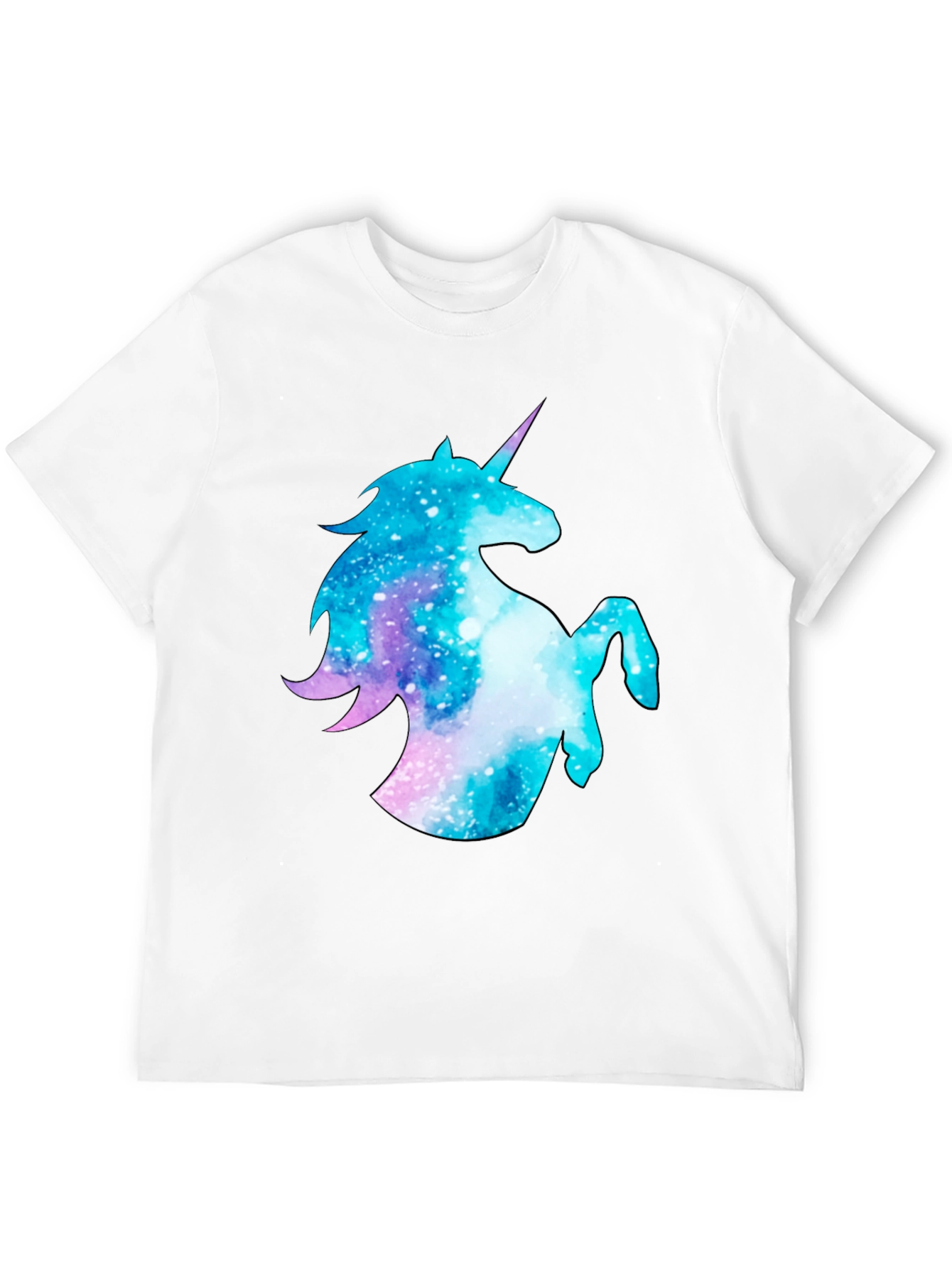Galaxy Unicorn Black T-Shirt