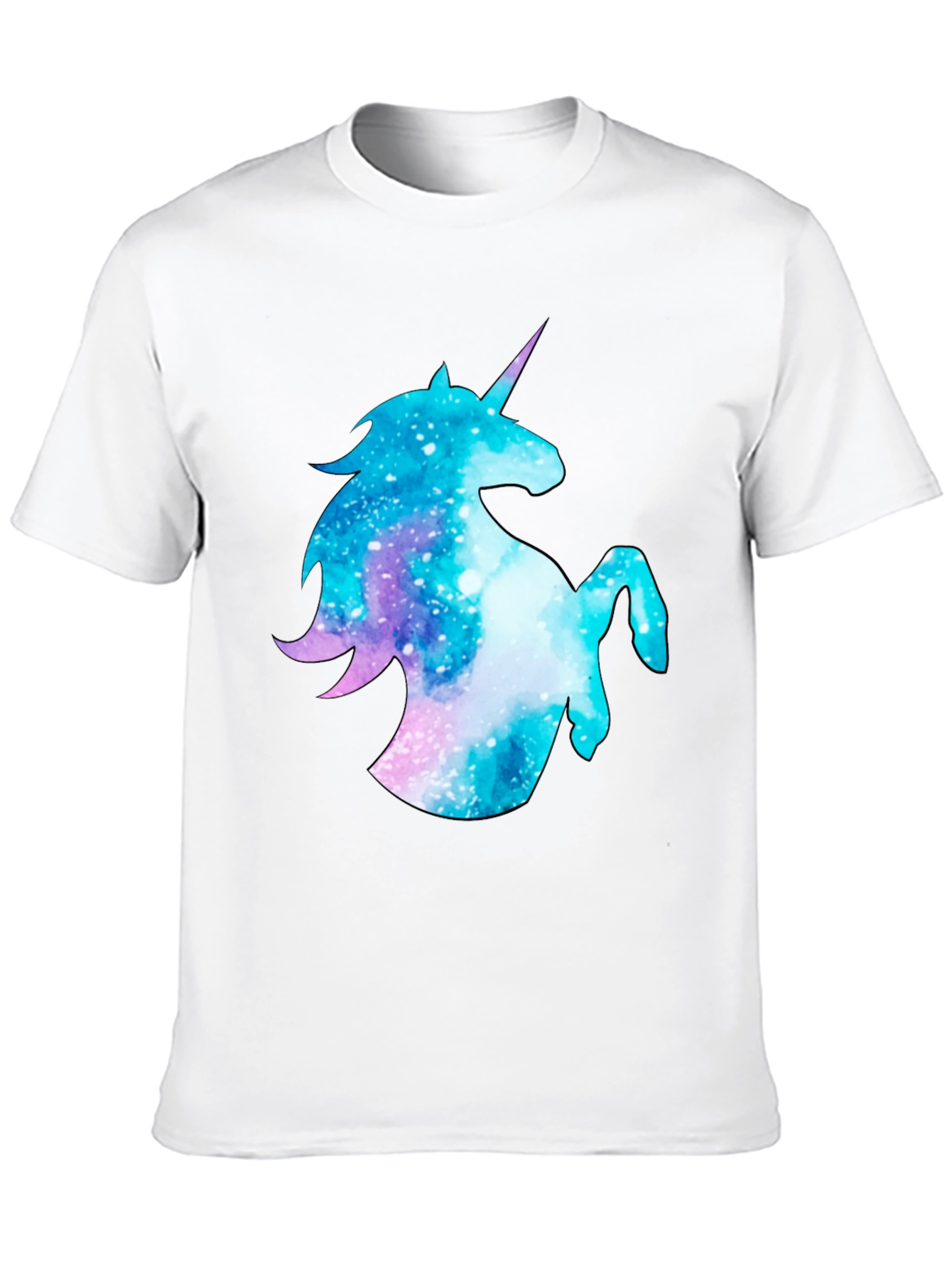 Galaxy Unicorn Black T-Shirt