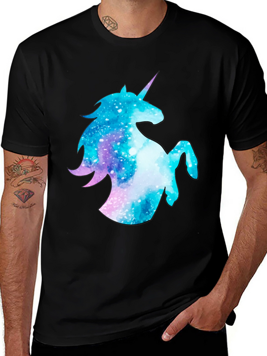 Galaxy Unicorn Black T-Shirt