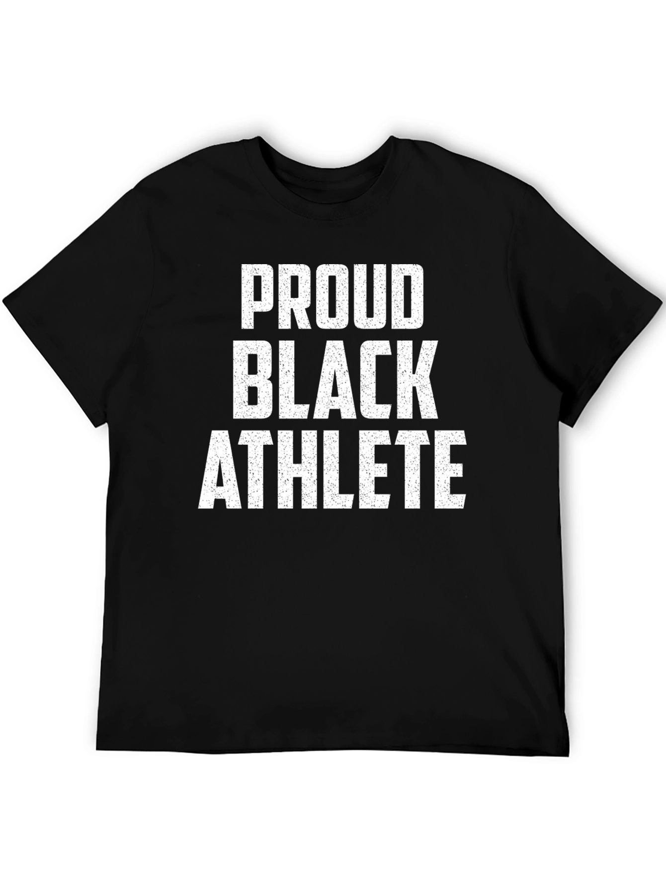 Proud Black Athlete Graphic Tee - Black