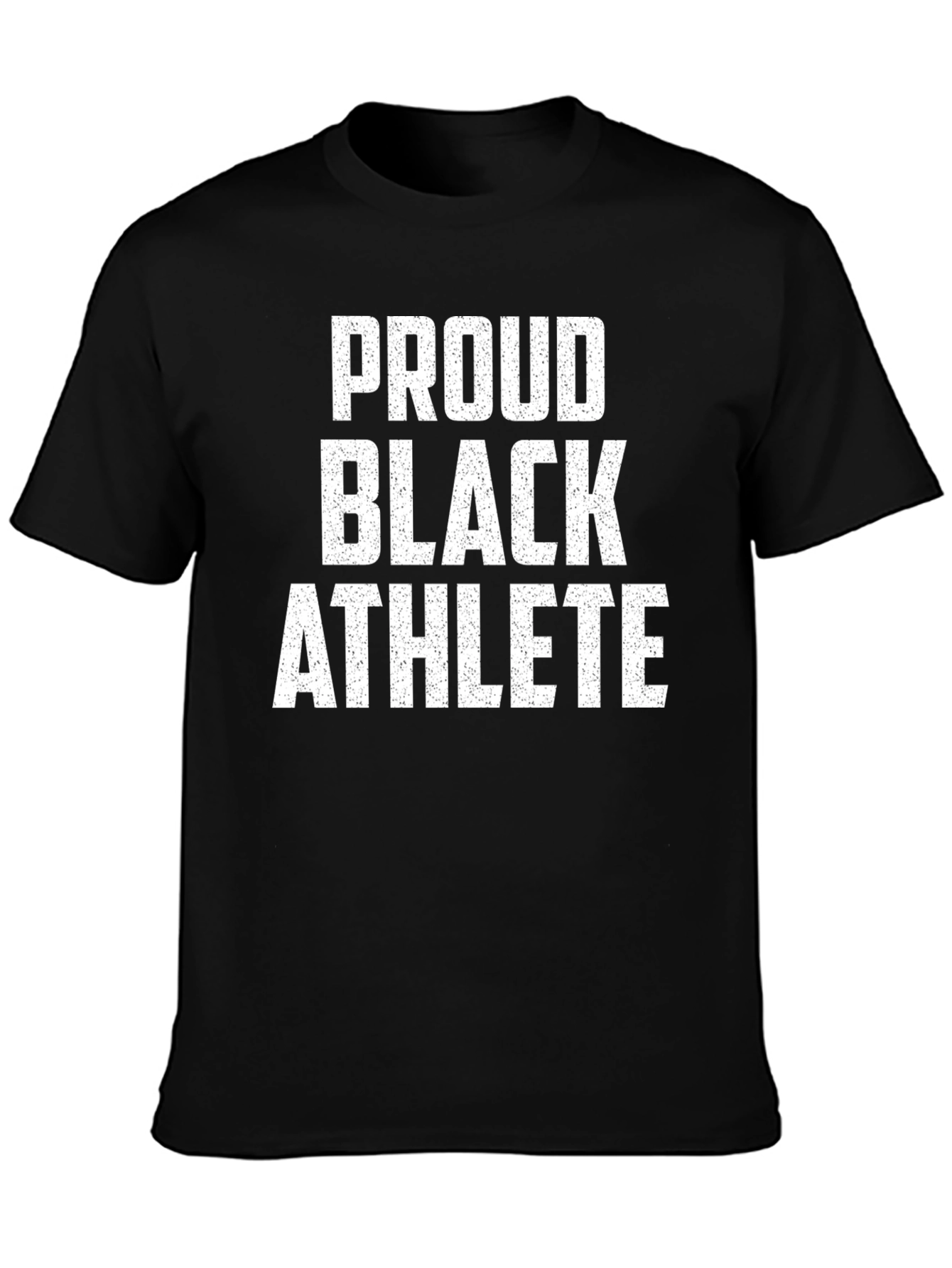 Proud Black Athlete Graphic Tee - Black