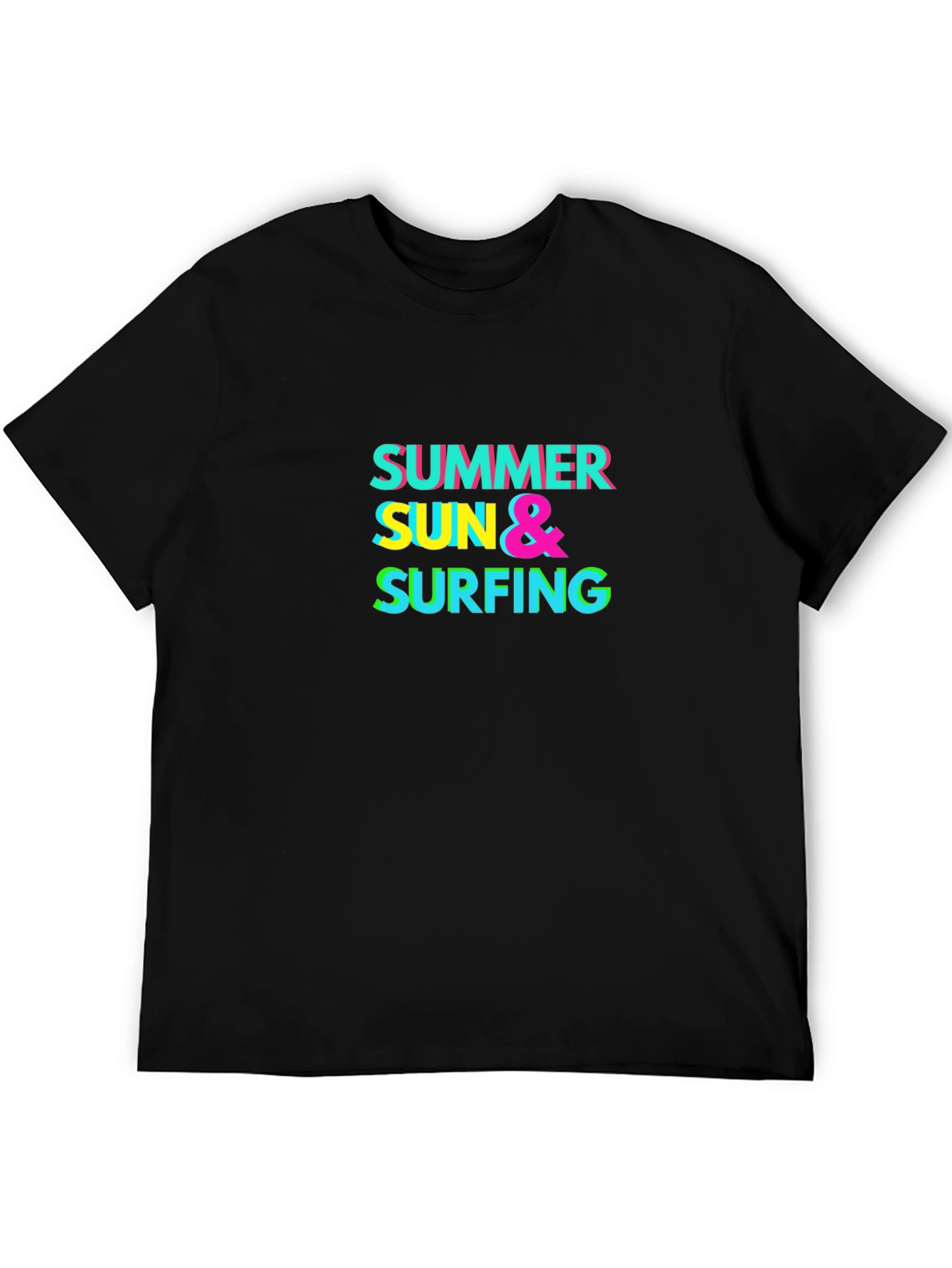 Summer Sun & Surfing Graphic T-Shirt