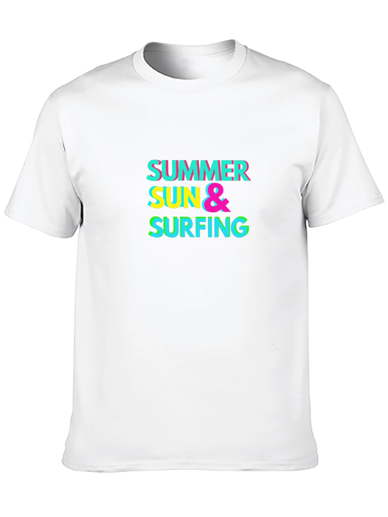 Summer Sun & Surfing Graphic T-Shirt